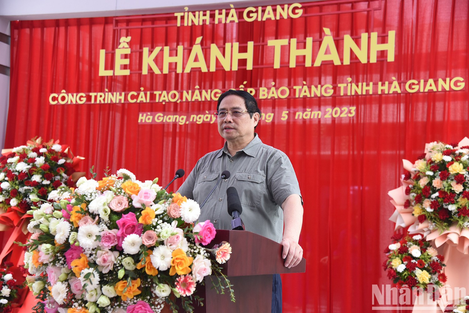 El primer ministro en su intervención.