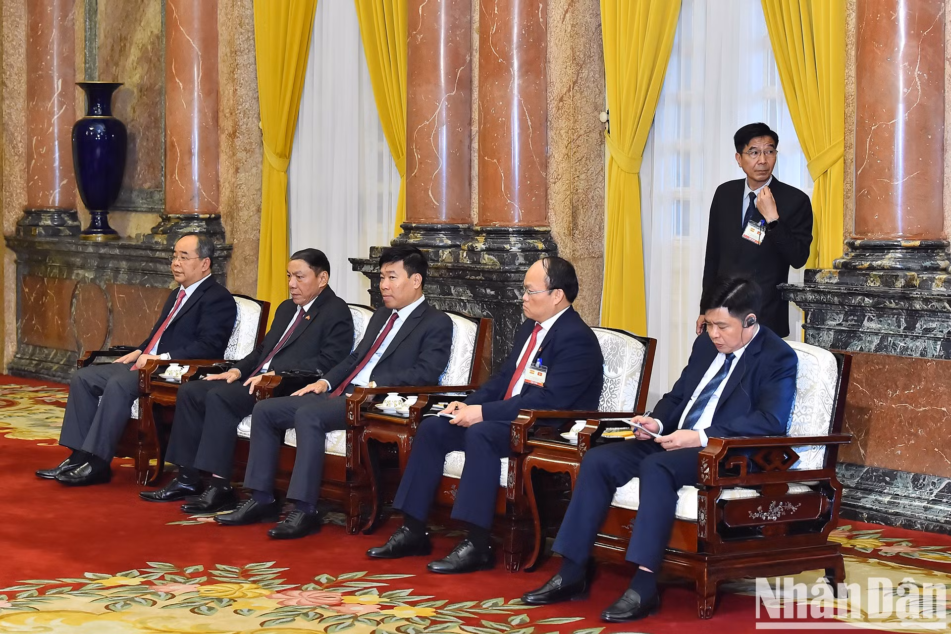 Representantes de Vietnam en la cita.