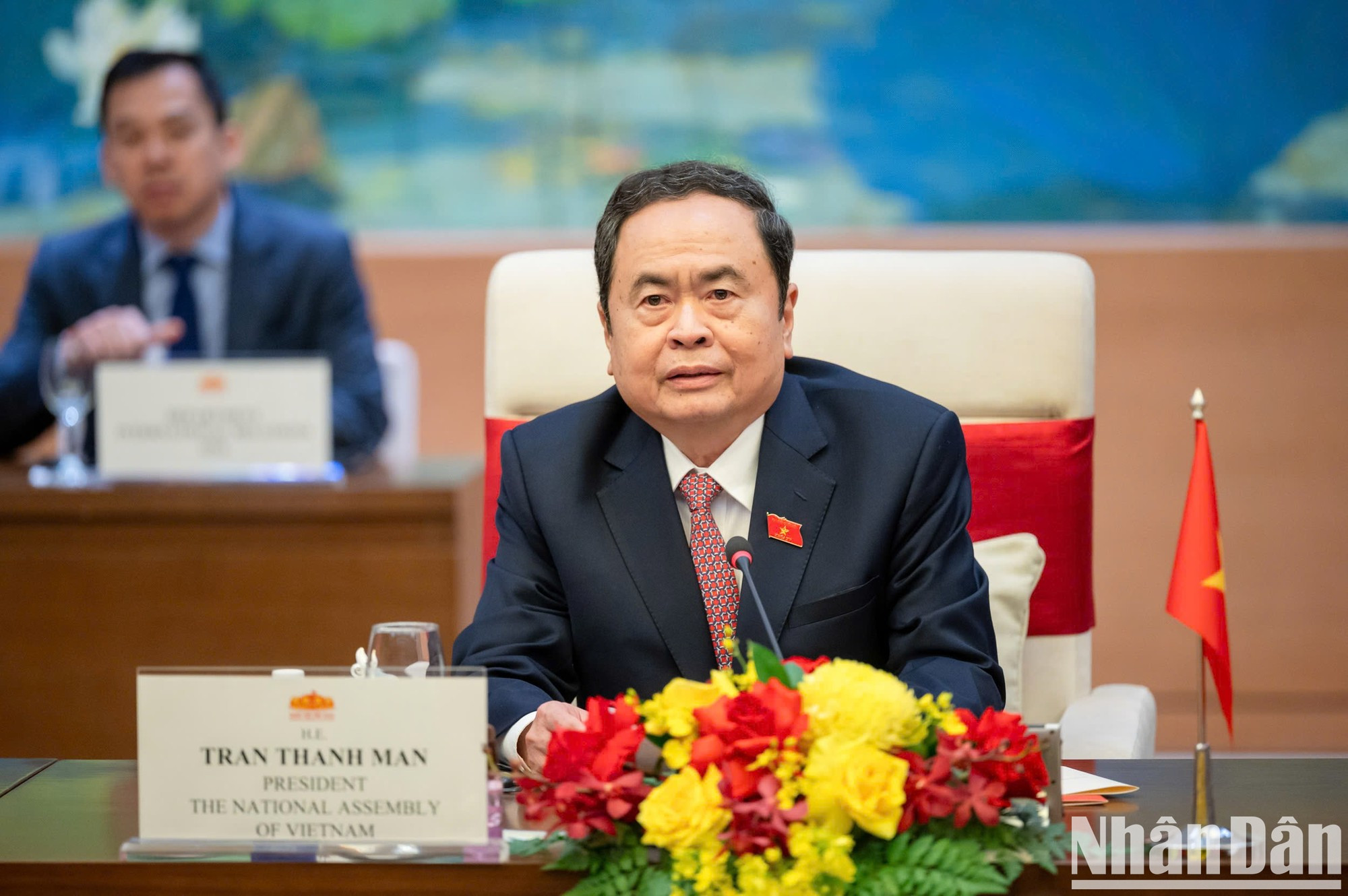 El presidente de la Asamblea Nacional anfitriona, Tran Thanh Man.