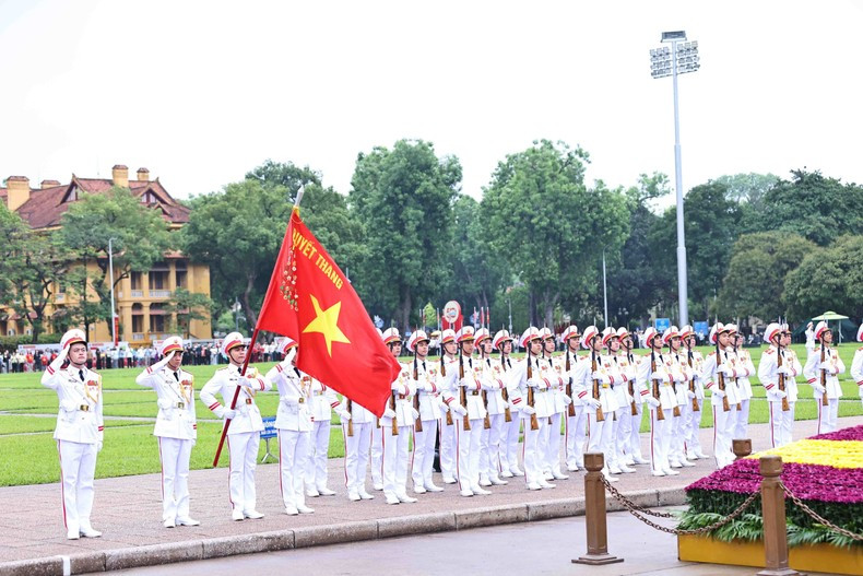 Durante la ceremonia.