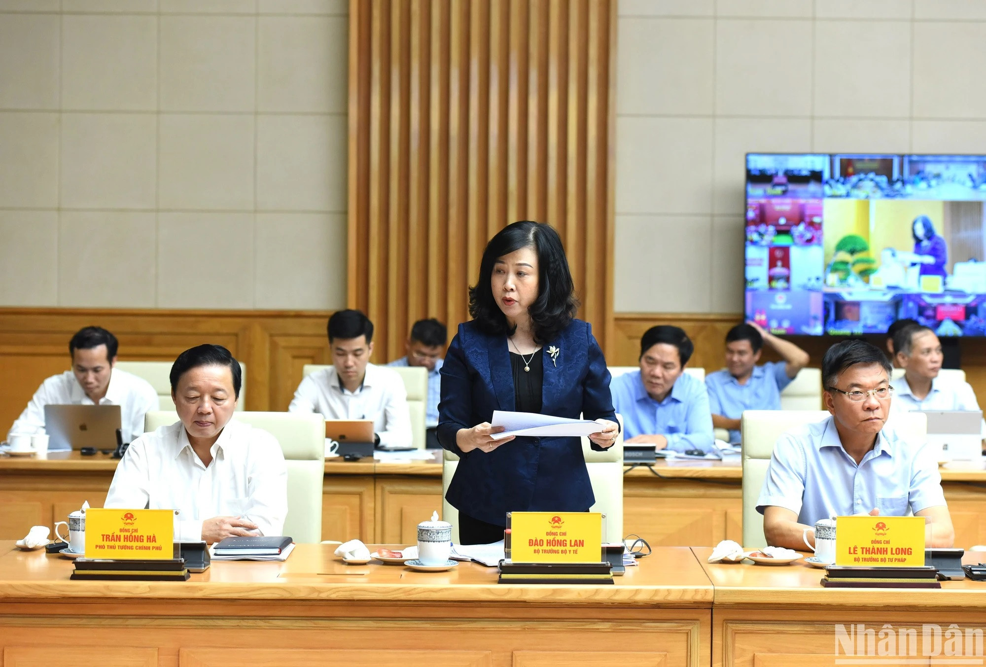 La ministra de Salud Pública, Dao Hong Lan.