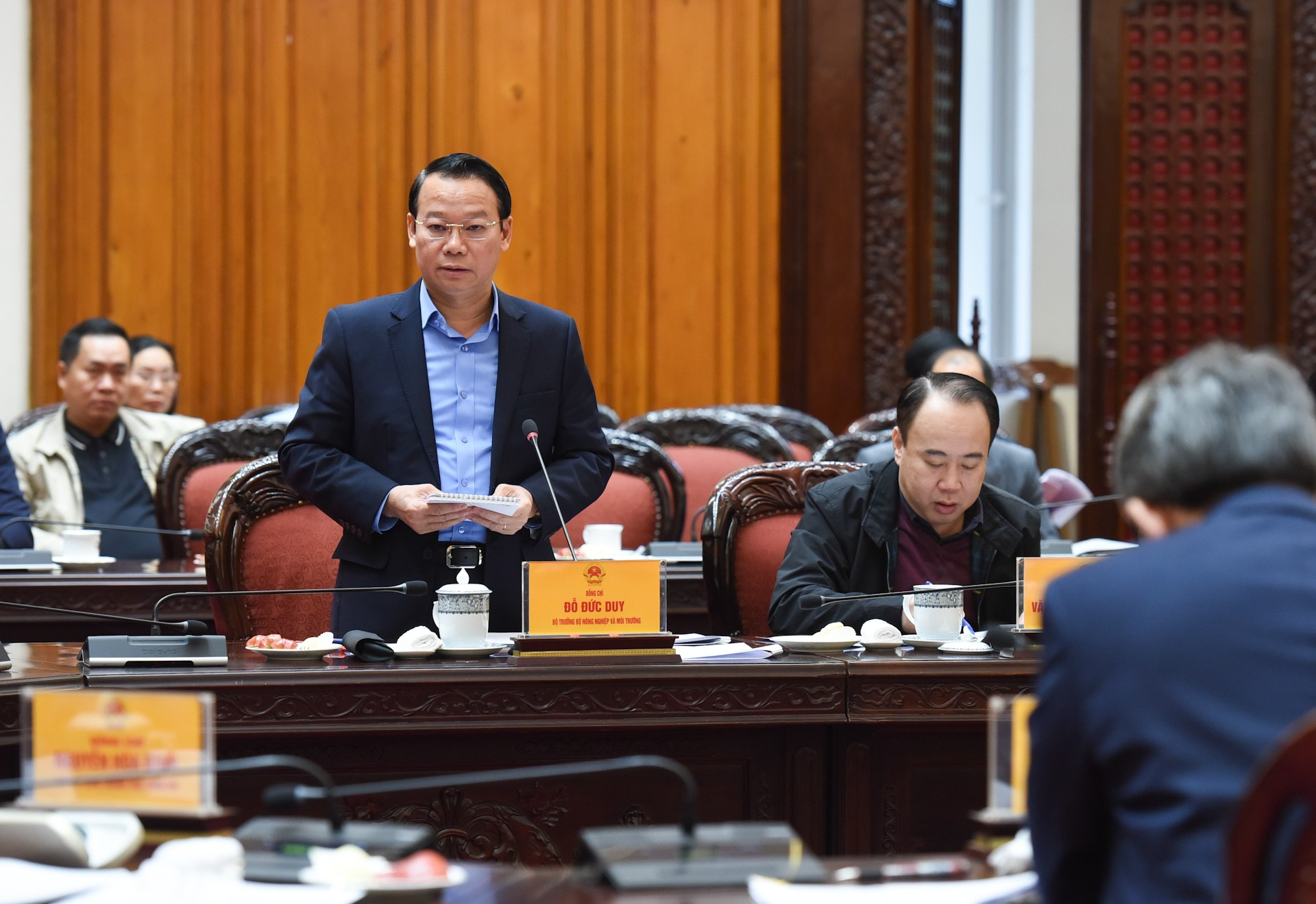 El ministro de Agricultura y Medio Ambiente, Do Duc Duy. El ministro de Agricultura y Medio Ambiente, Do Duc Duy.