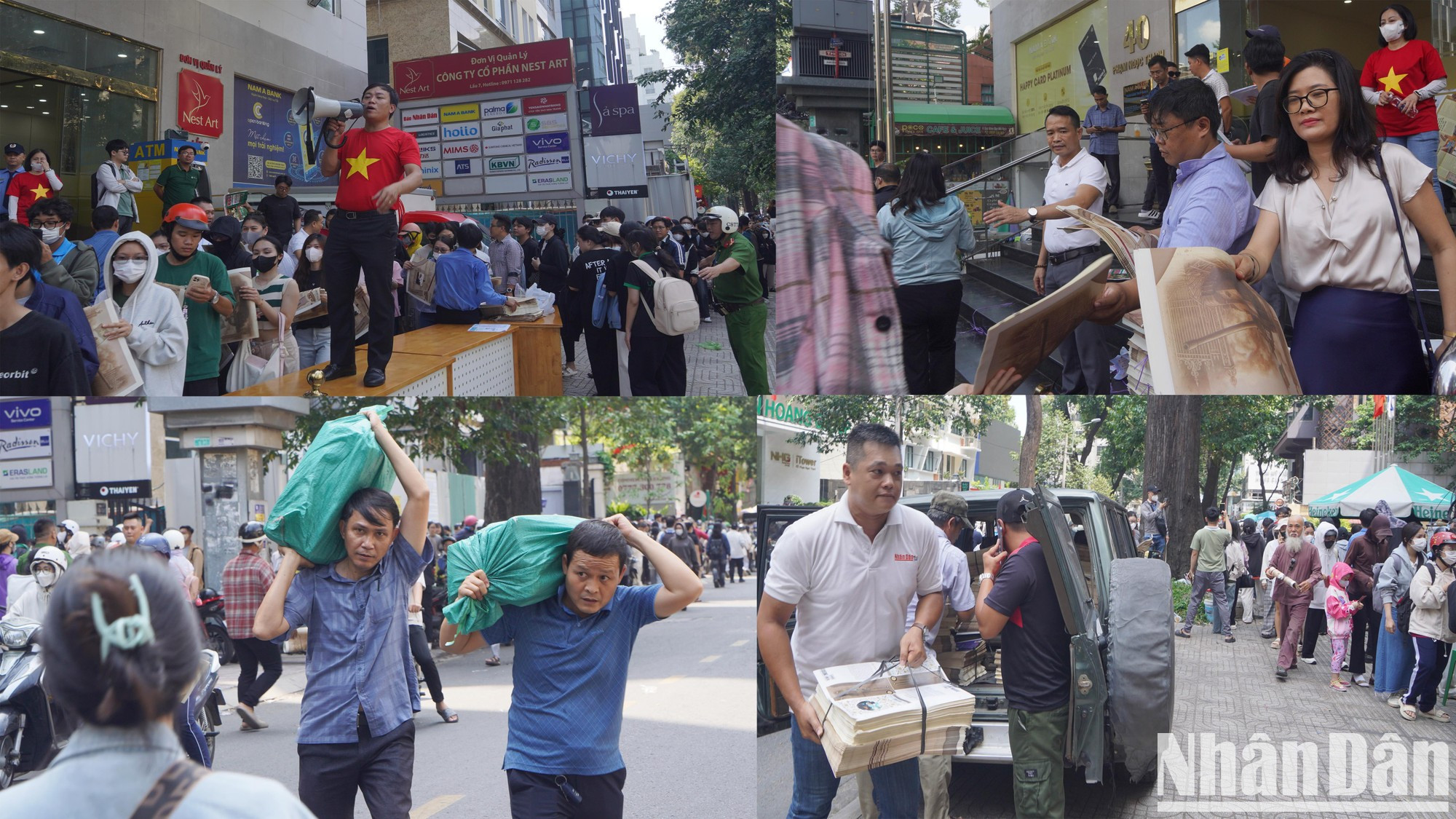 Empleados de Nhan Dan.