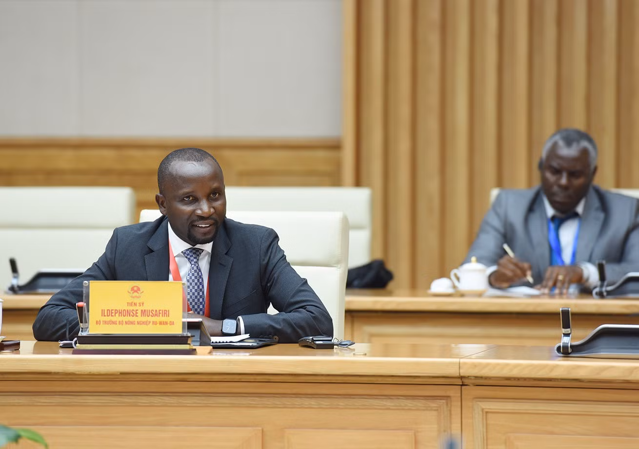 El ministro de Agricultura de Ruanda, Ildepphonse Musafiri.