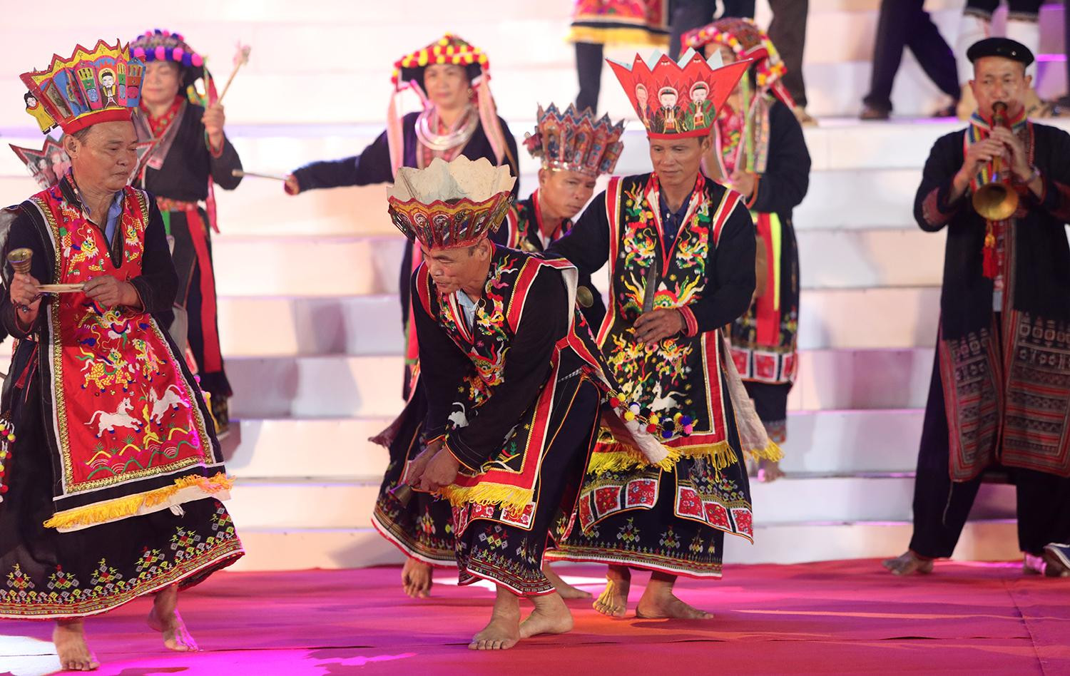 Uno de los ritos recreados en la gala.