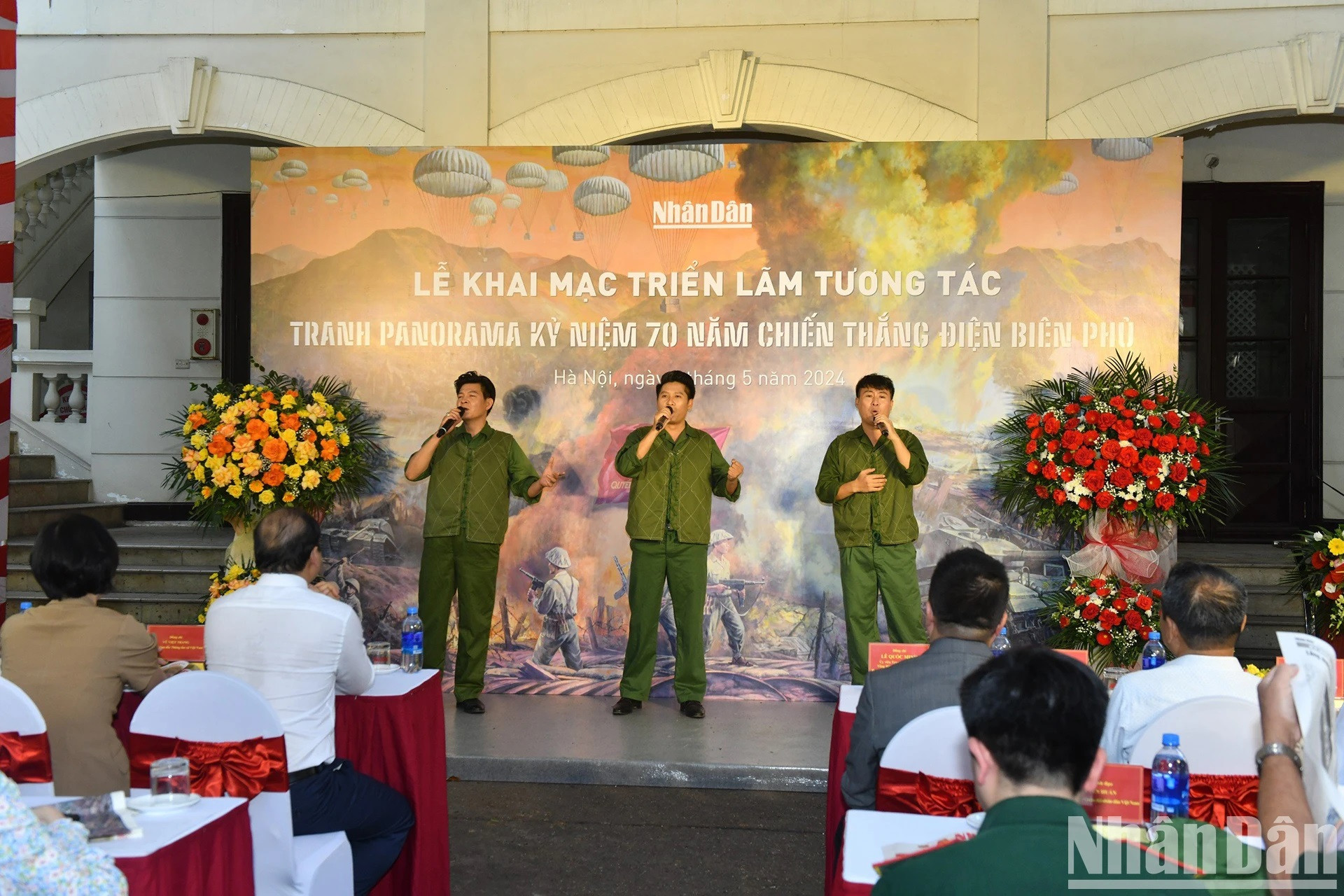 Una actuación artística a inicios del acto.