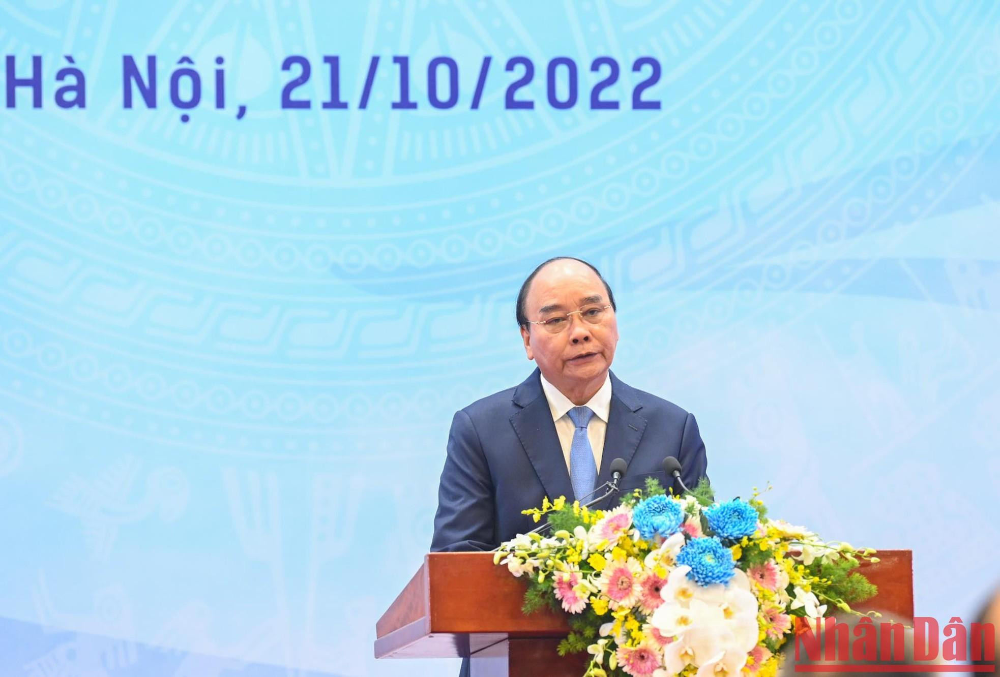 Xuan Phuc en su intervención. Xuan Phuc en su intervención.