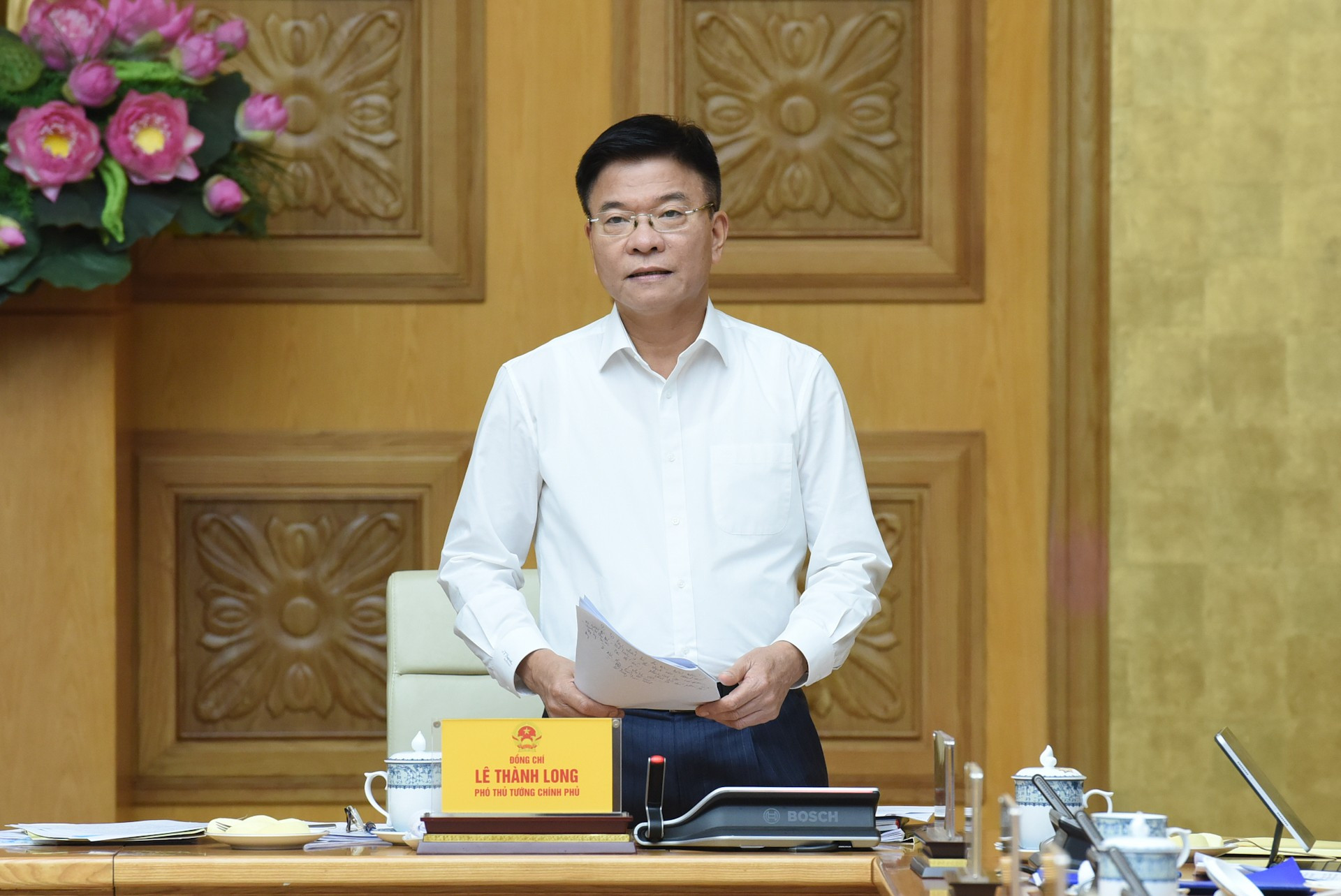 El vice primer ministro Le Thanh Long, también vicepresidente del Comité Nacional de Innovación en Educación y Formación. El vice primer ministro Le Thanh Long, también vicepresidente del Comité Nacional de Innovación en Educación y Formación.