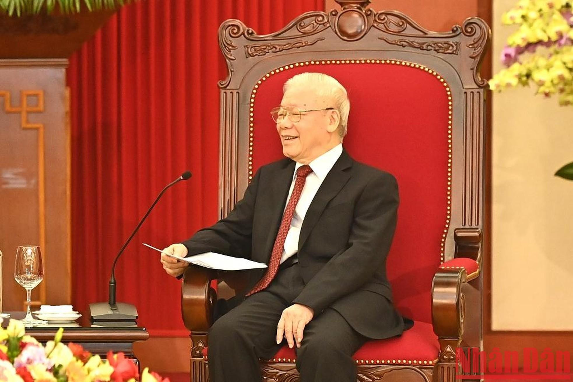 Phu Trong en las conversaciones.