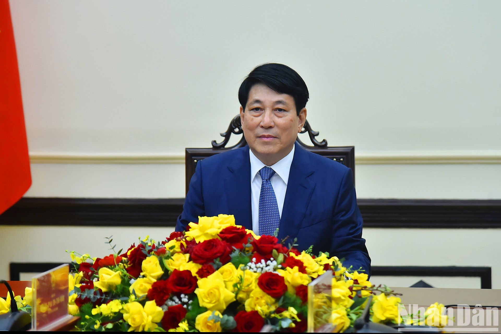 El jefe de Estado vietnamita. El jefe de Estado vietnamita.