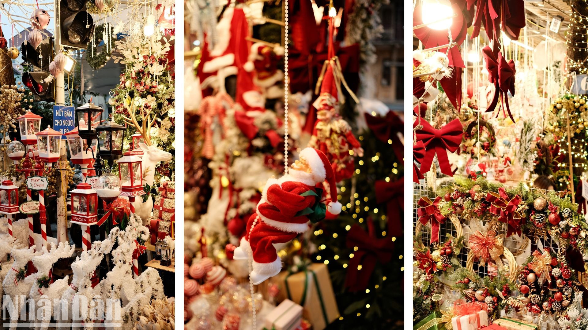 La Navidad llega con antelación al casco antiguo de Hanói. La Navidad llega con antelación al casco antiguo de Hanói.