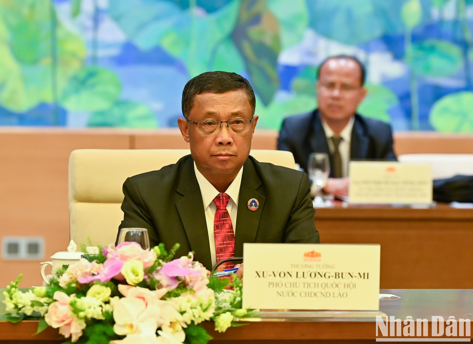 El vicepresidente de la Asamblea Nacional de Laos Suvon Luongbunmi. El vicepresidente de la Asamblea Nacional de Laos Suvon Luongbunmi.