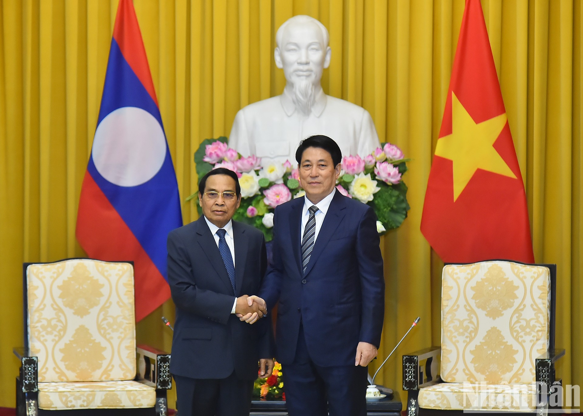 El presidente de Vietnam, Luong Cuong, y el dirigente laosiano. El presidente de Vietnam, Luong Cuong, y el dirigente laosiano.