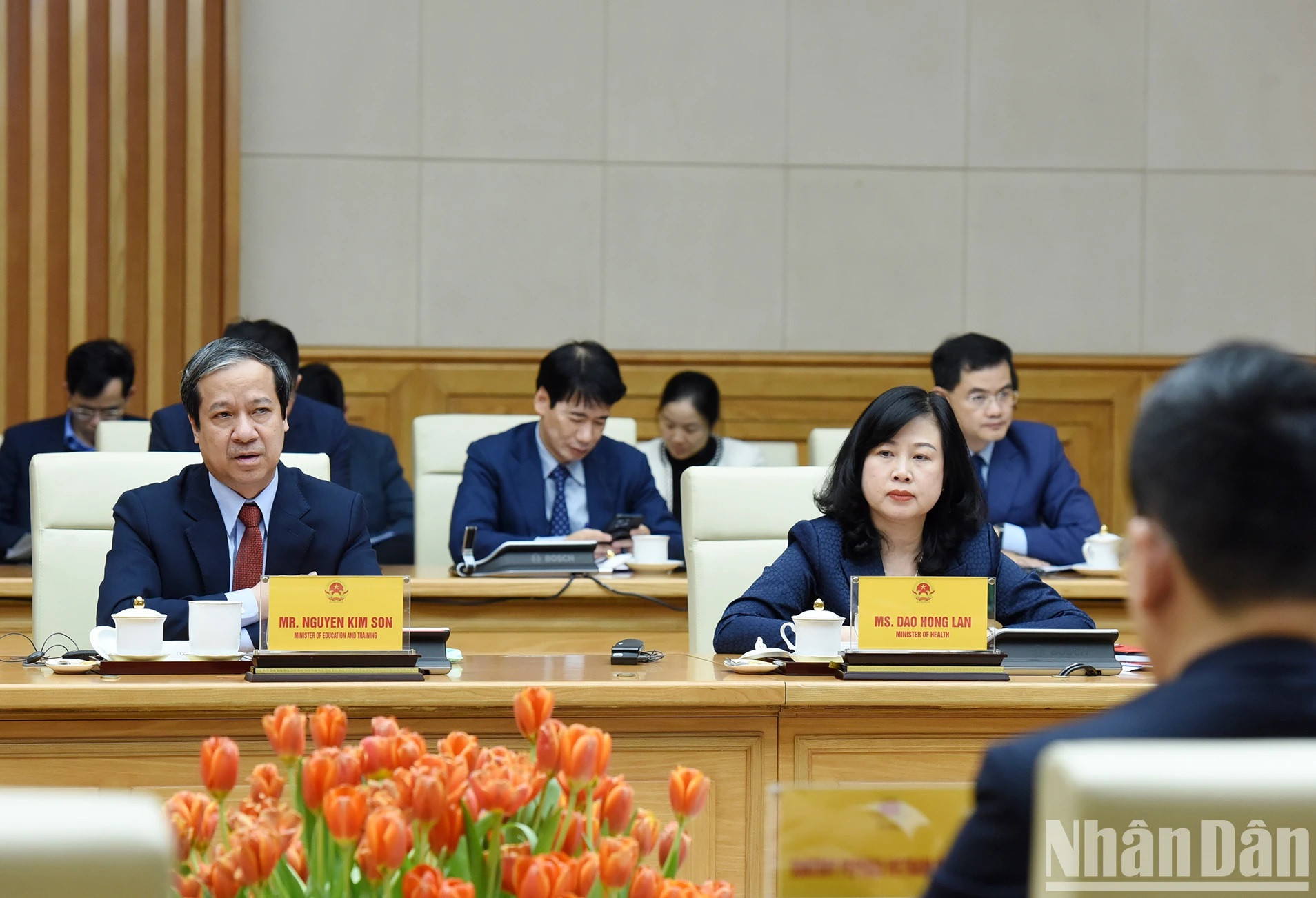 El ministro de Educación y Formación de Vietnam, Nguyen Kim Son.