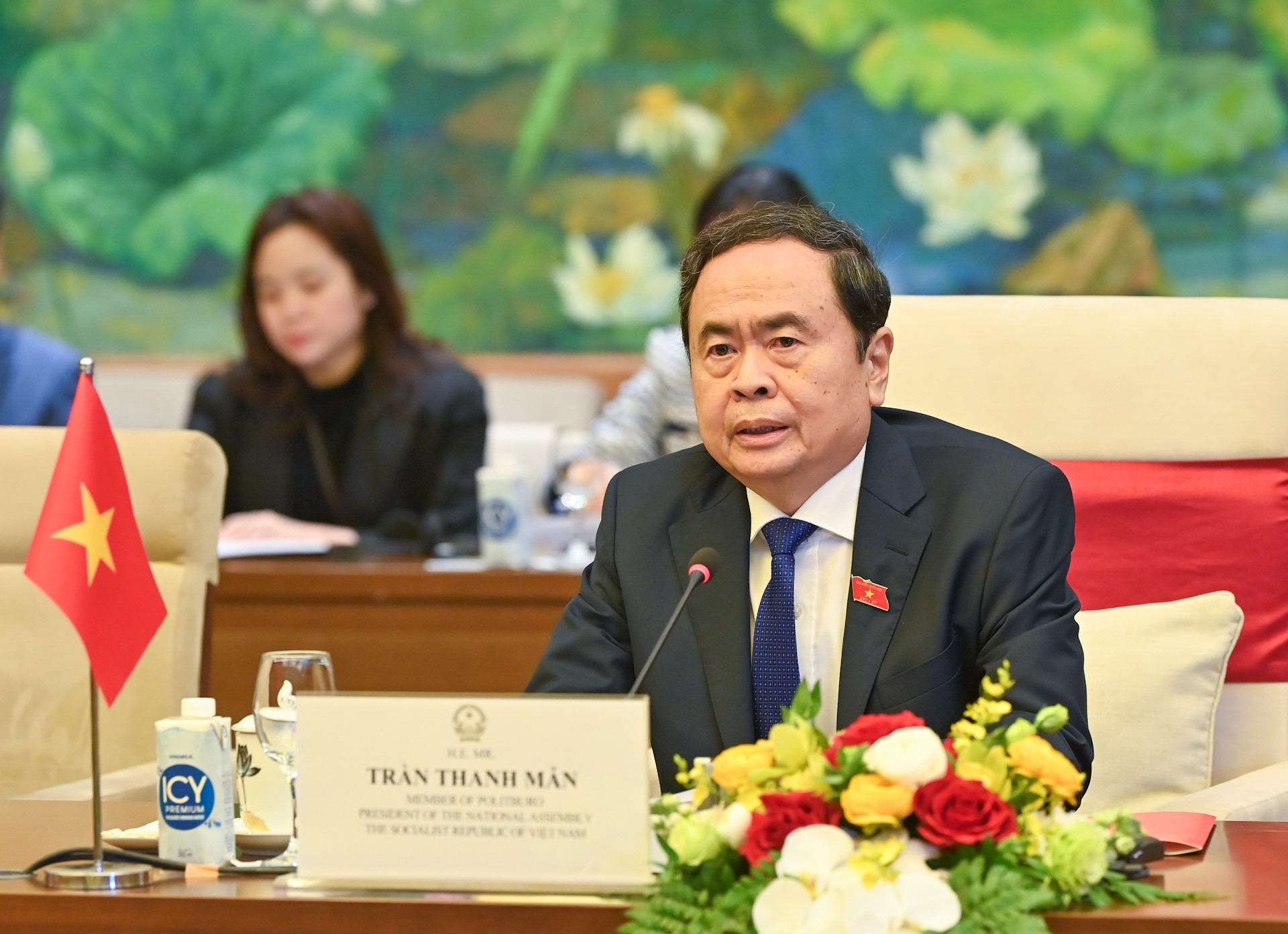 El máximo legislador del país indochino interviene. El máximo legislador del país indochino interviene.