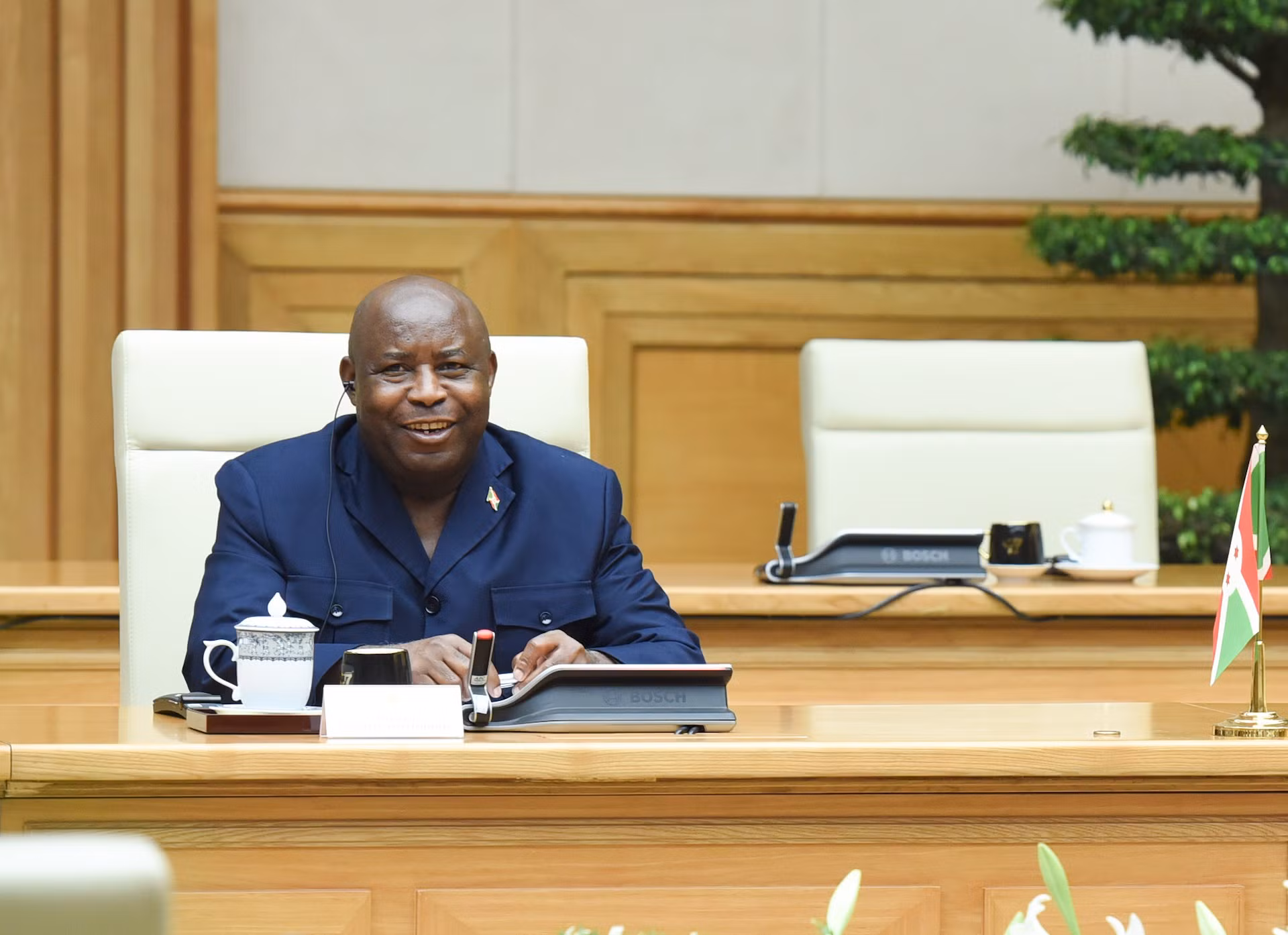 El presidente de Burundi, Évariste Ndayishimiye.