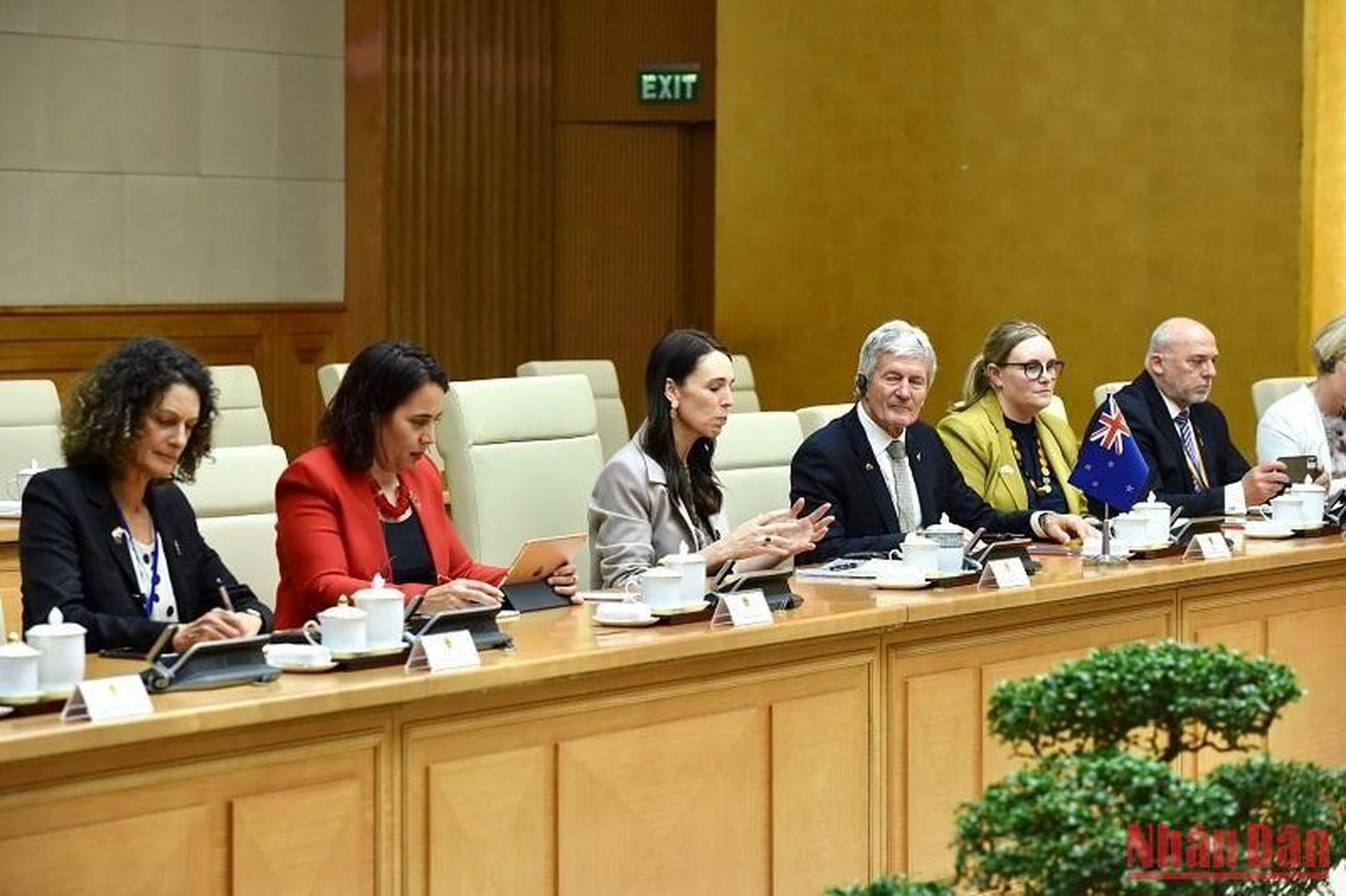 La titular del Ejecutivo de Nueva Zelanda da sus palabras. La titular del Ejecutivo de Nueva Zelanda da sus palabras.