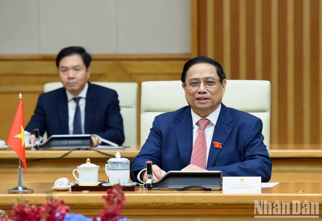 El dirigente vietnamita en las conversaciones. El dirigente vietnamita en las conversaciones.