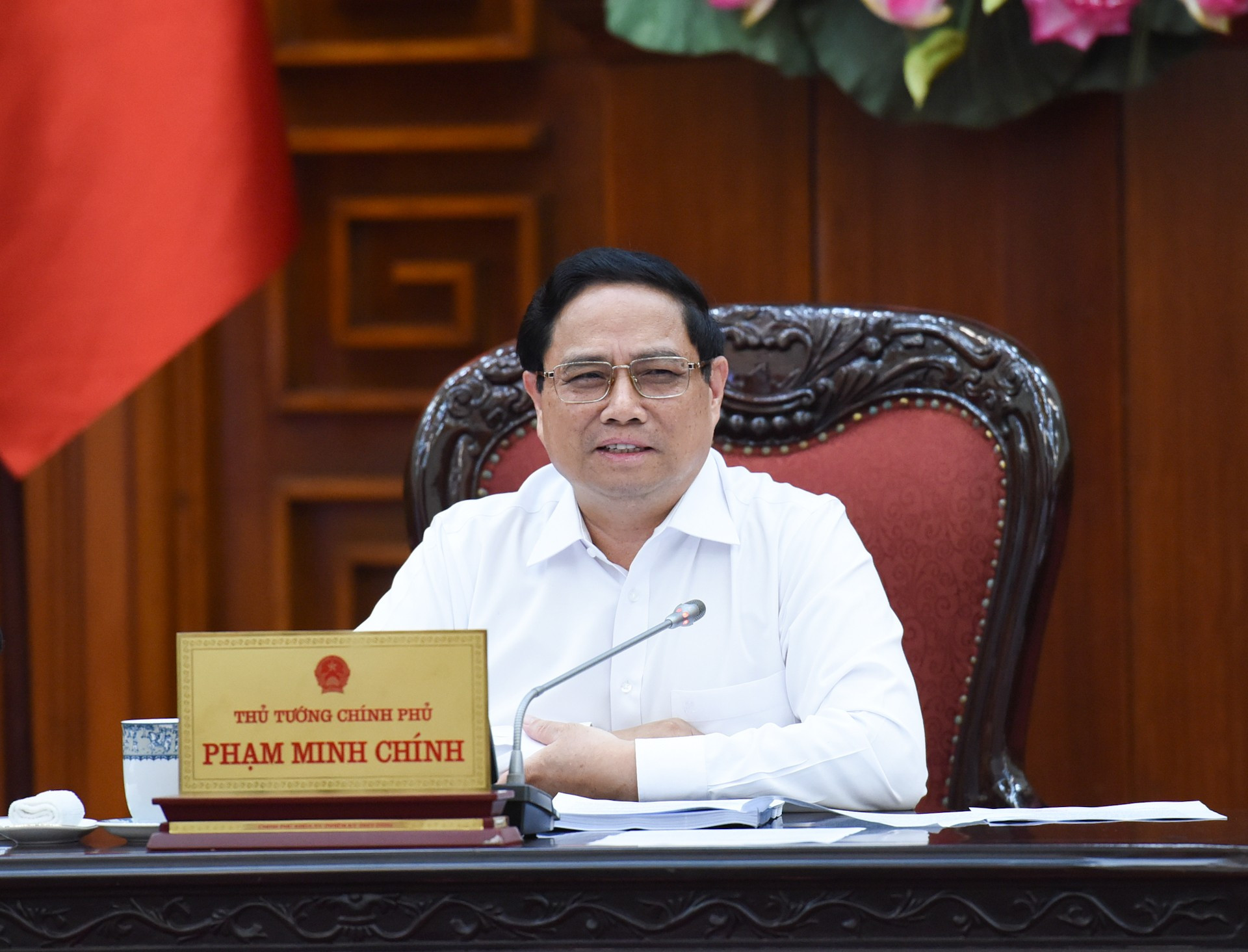 El premier Pham Minh Chinh da palabras.
