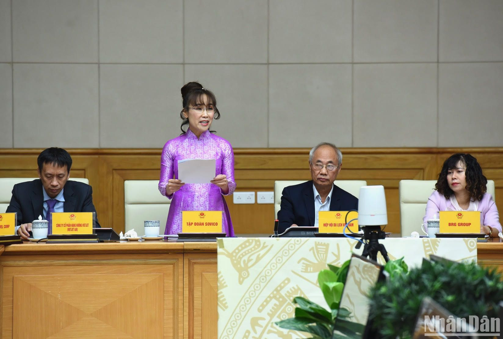 La presidenta del Consejo de Administración de Sovico Holdings, Nguyen Thi Phuong Thao.