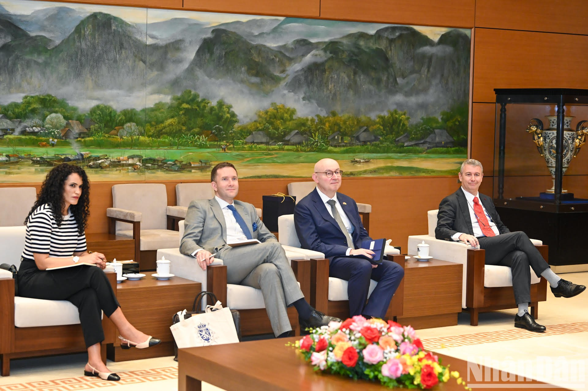 Delegados belgas. Delegados belgas.