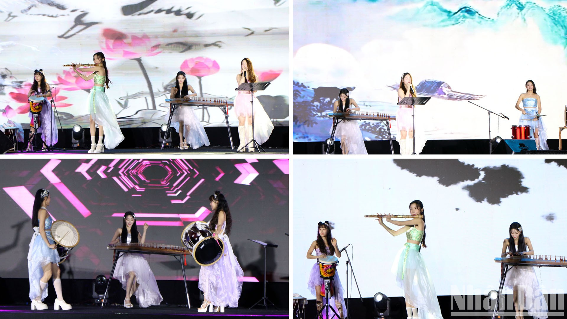 Una actuación de un grupo de Corea del Sur.