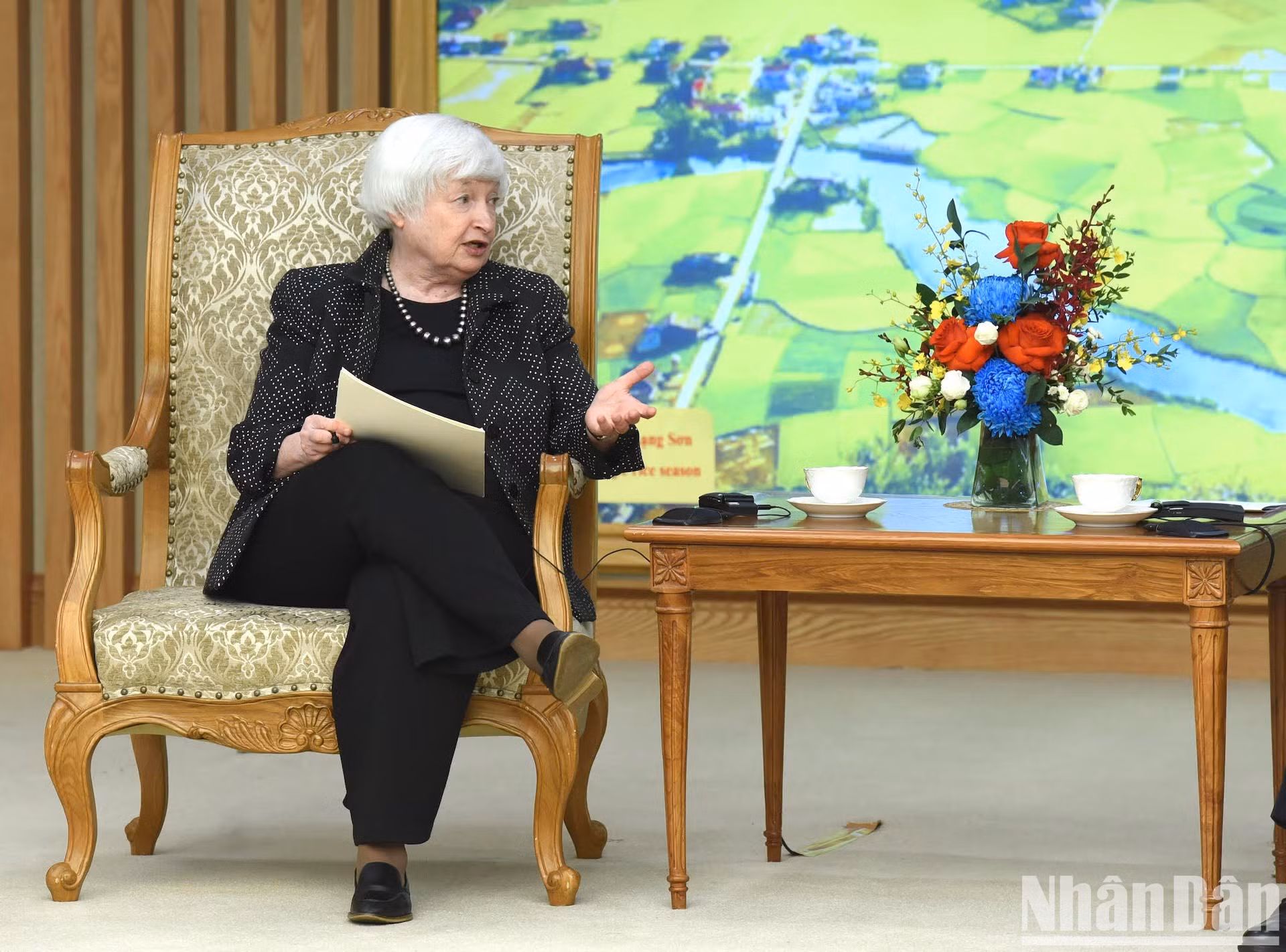 Janet Yellen afirmó que EE. UU. continuará impulsando la cooperación con Vietnam en inversiones y apoyando al país en el proceso de desarrollo y transformación económicos.