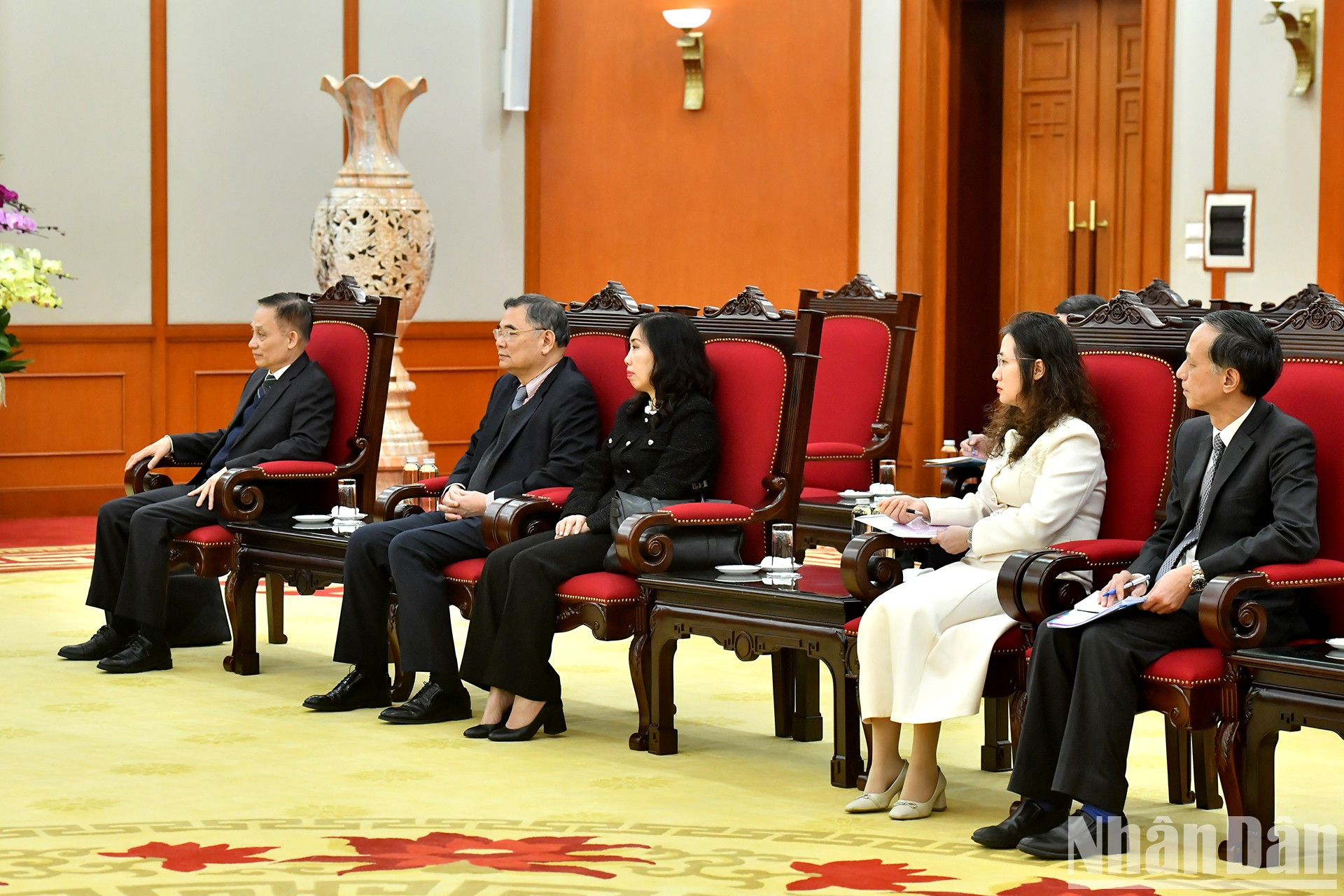 Delegados vietnamitas en el evento. Delegados vietnamitas en el evento.