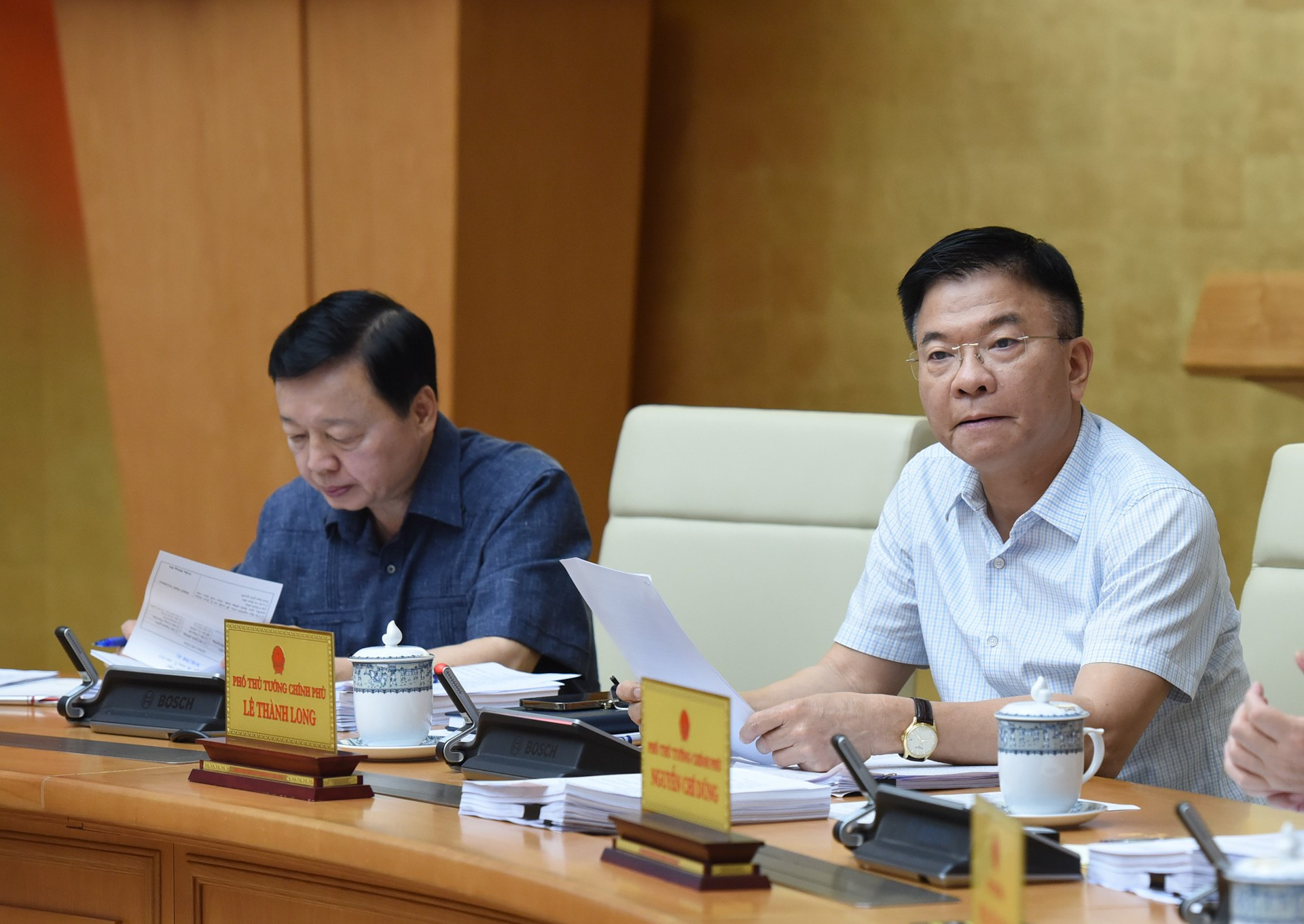 El viceprimer ministro vietnamita, Le Thanh Long. El viceprimer ministro vietnamita, Le Thanh Long.