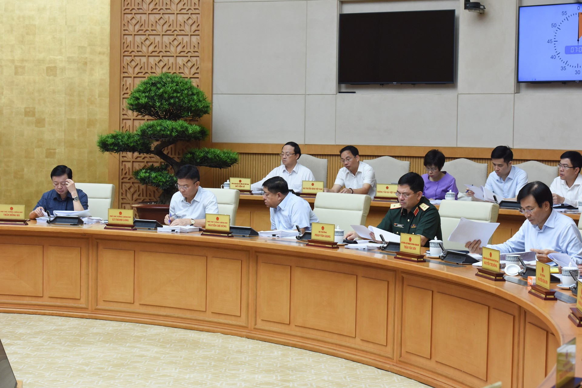 Los miembros del Gobierno en la cita. Los miembros del Gobierno en la cita.