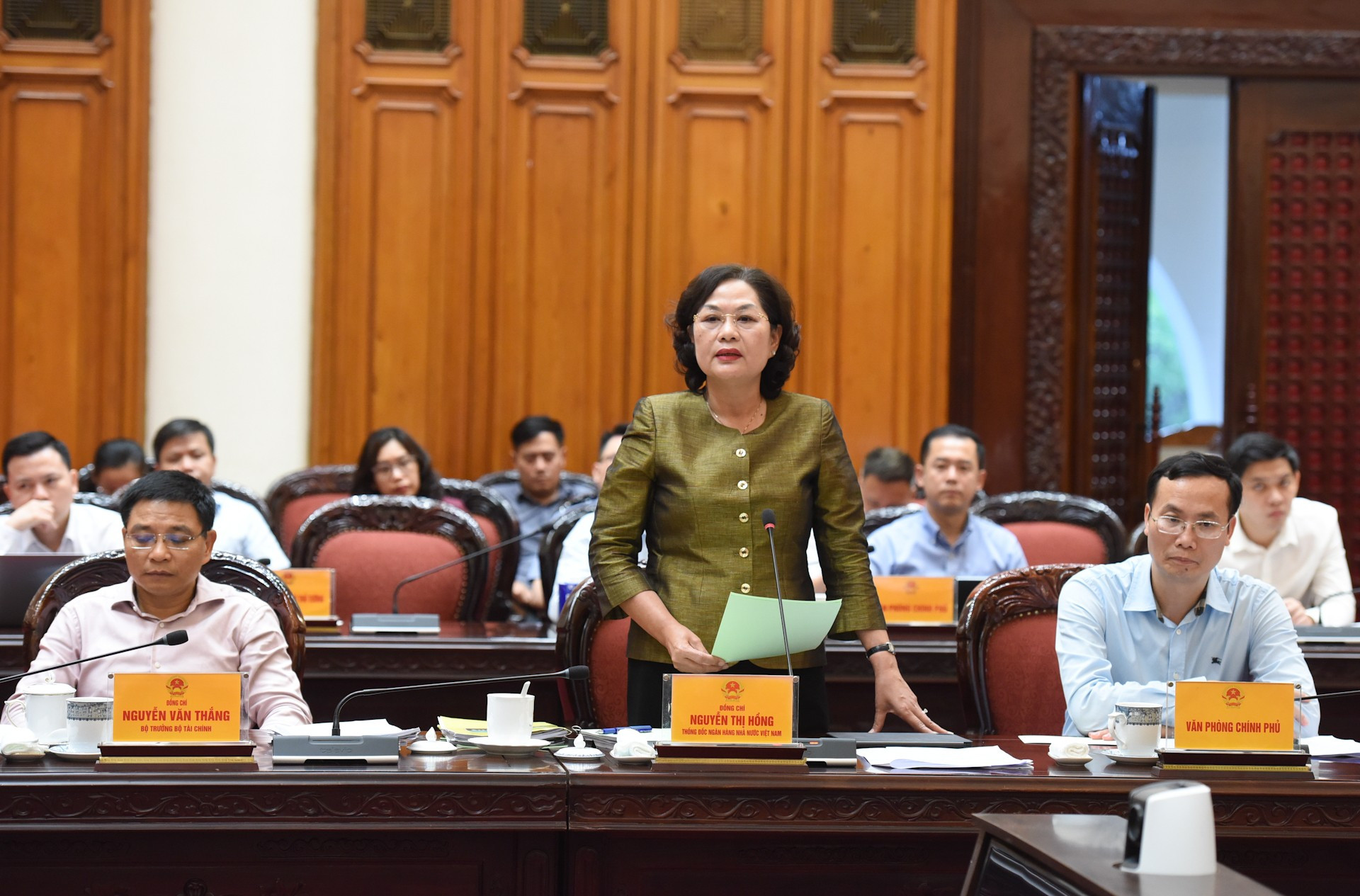 La gobernadora del Banco Estatal de Vietnam, Nguyen Thi Hong.