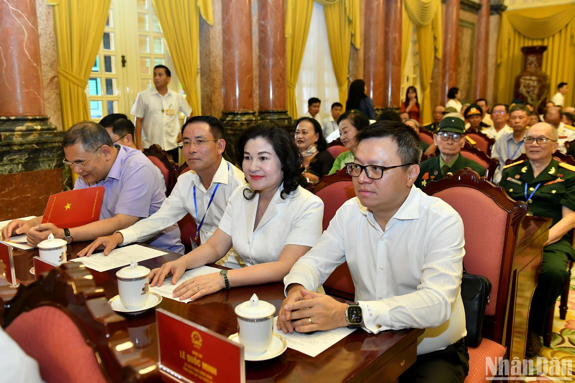 Los delegados en la reunión.