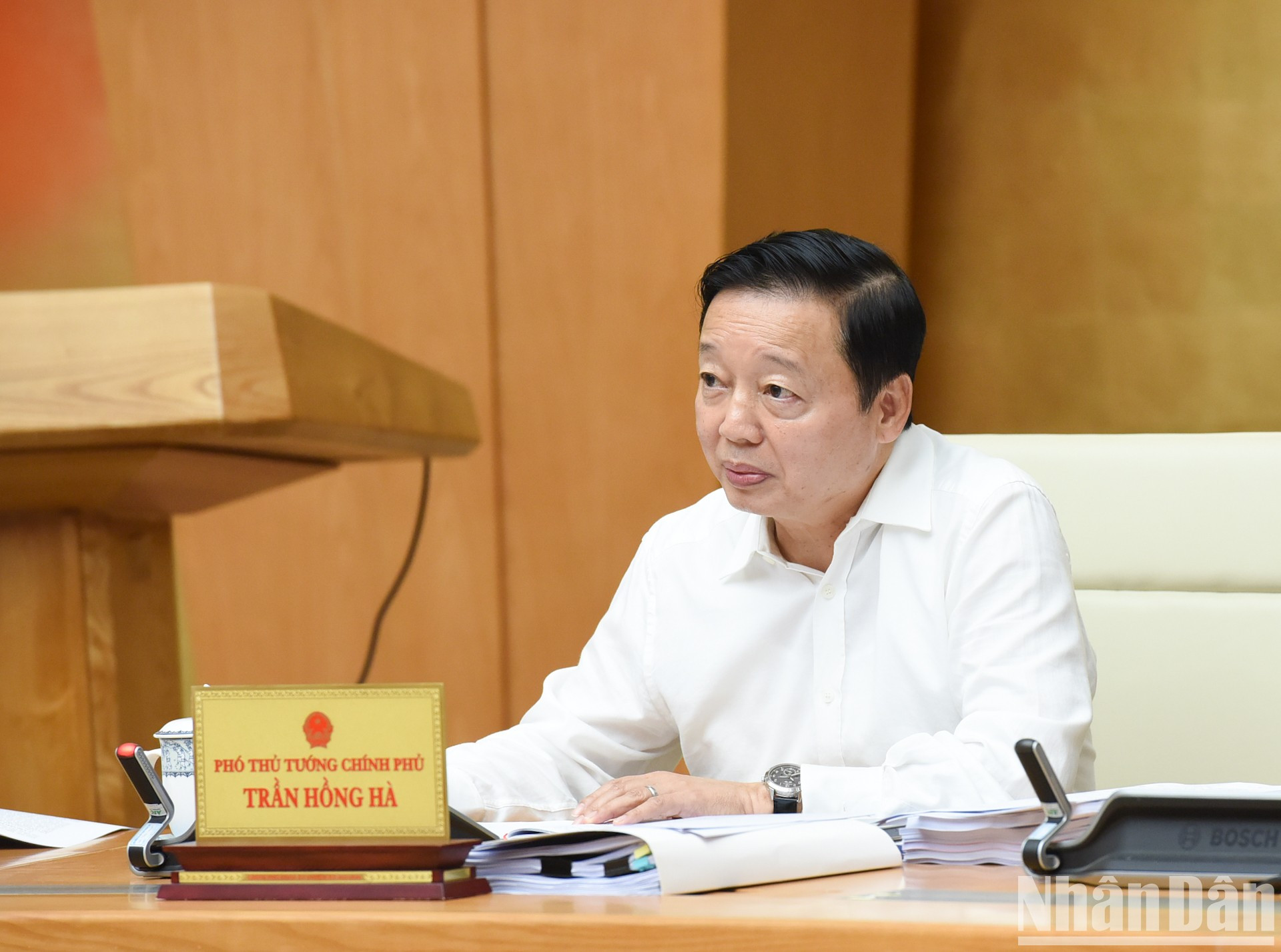El viceprimer ministro Tran Hong Ha. El viceprimer ministro Tran Hong Ha.