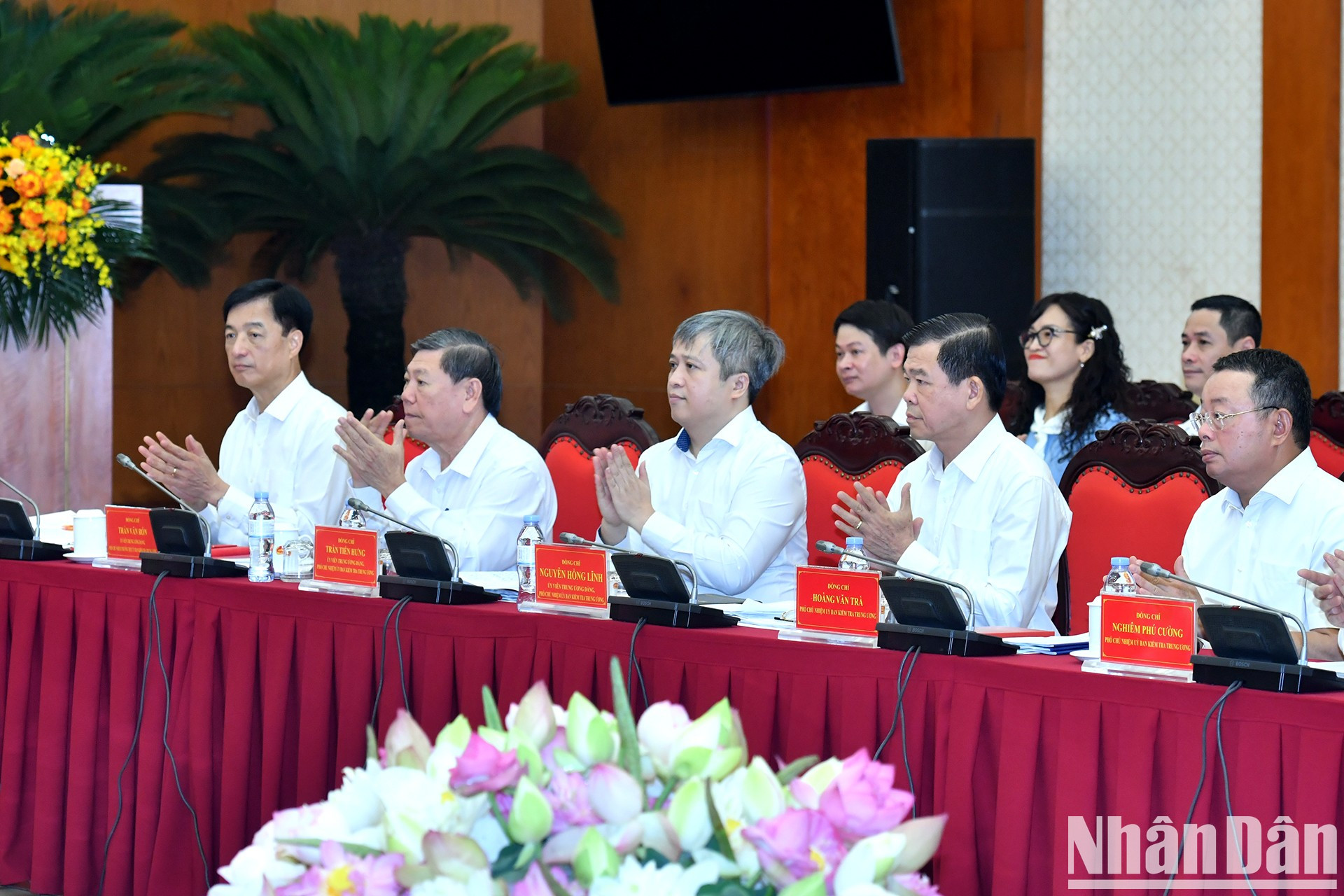 Los líderes de la Comisión Central de Inspección.