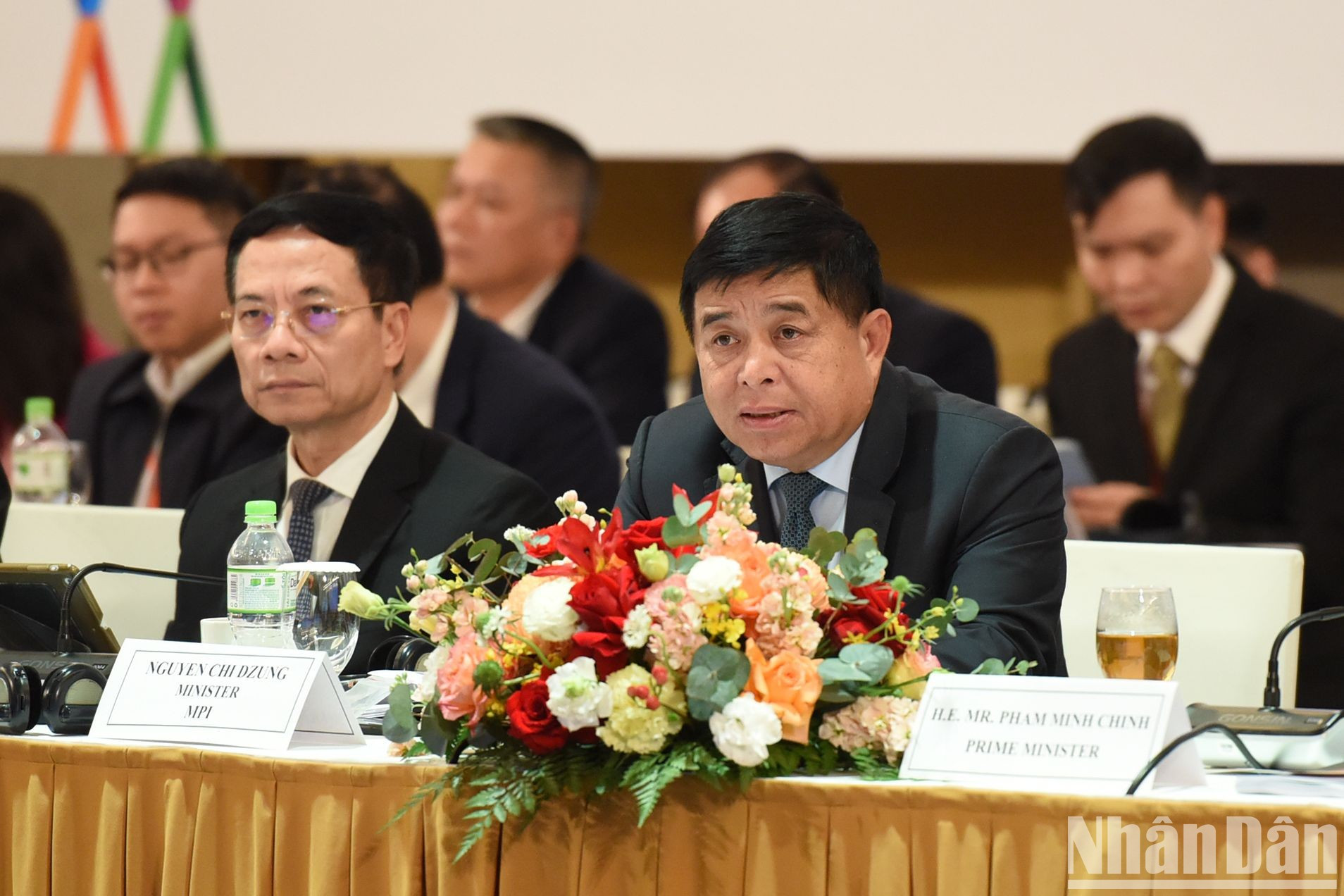 El ministro de Planificación e Inversión, Nguyen Chi Dung, destaca el significado del Foro en el contexto en que el sector económico con inversión extranjera desempeña un papel cada vez más importante.