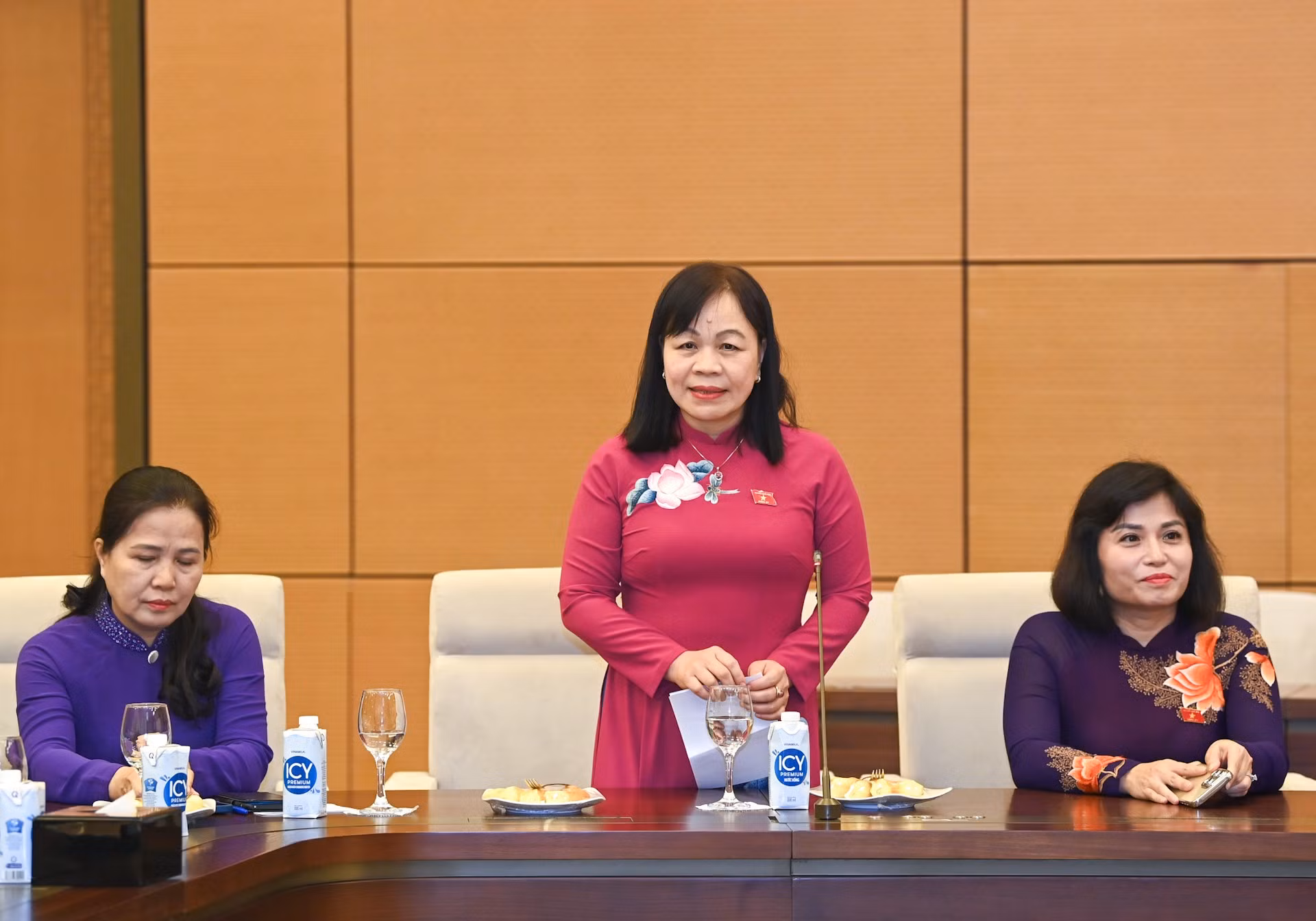 La subjefa del Comisión de Cultura y Educación de la ANV, Nguyen Thi Mai Hoa.