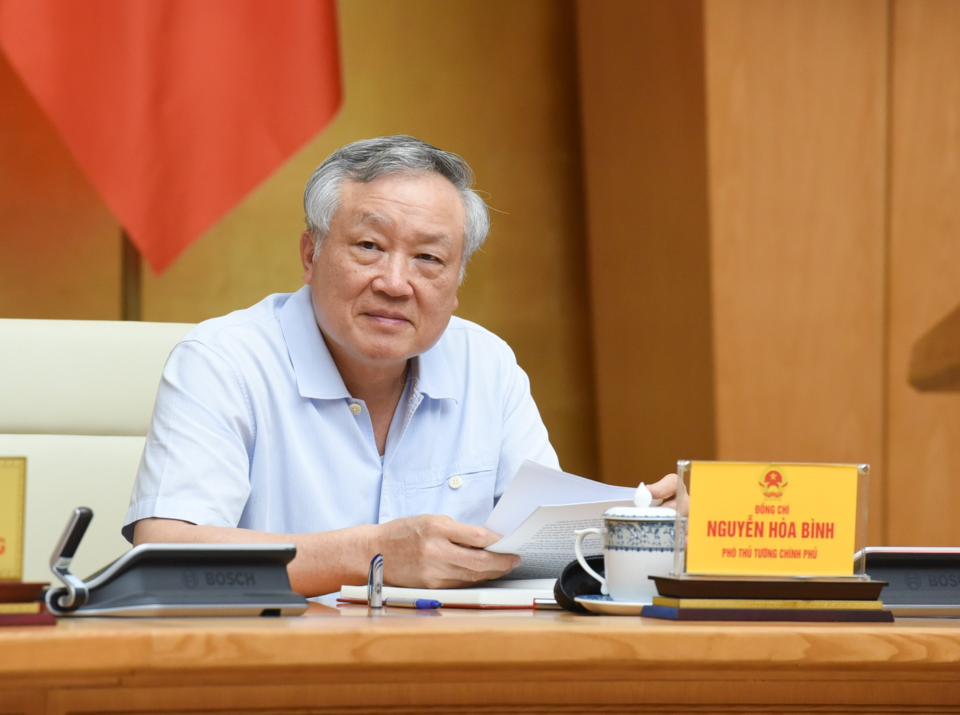 El viceprimer ministro Nguyen Hoa Binh.