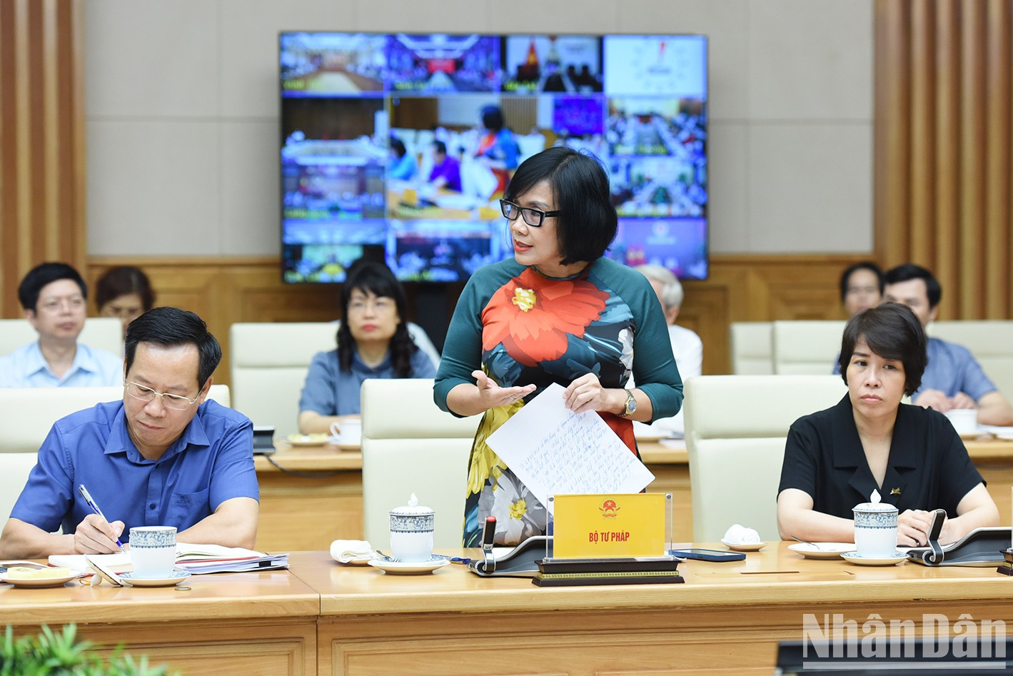 Una representante del Ministerio de Justicia intervino en la cita. Una representante del Ministerio de Justicia intervino en la cita.