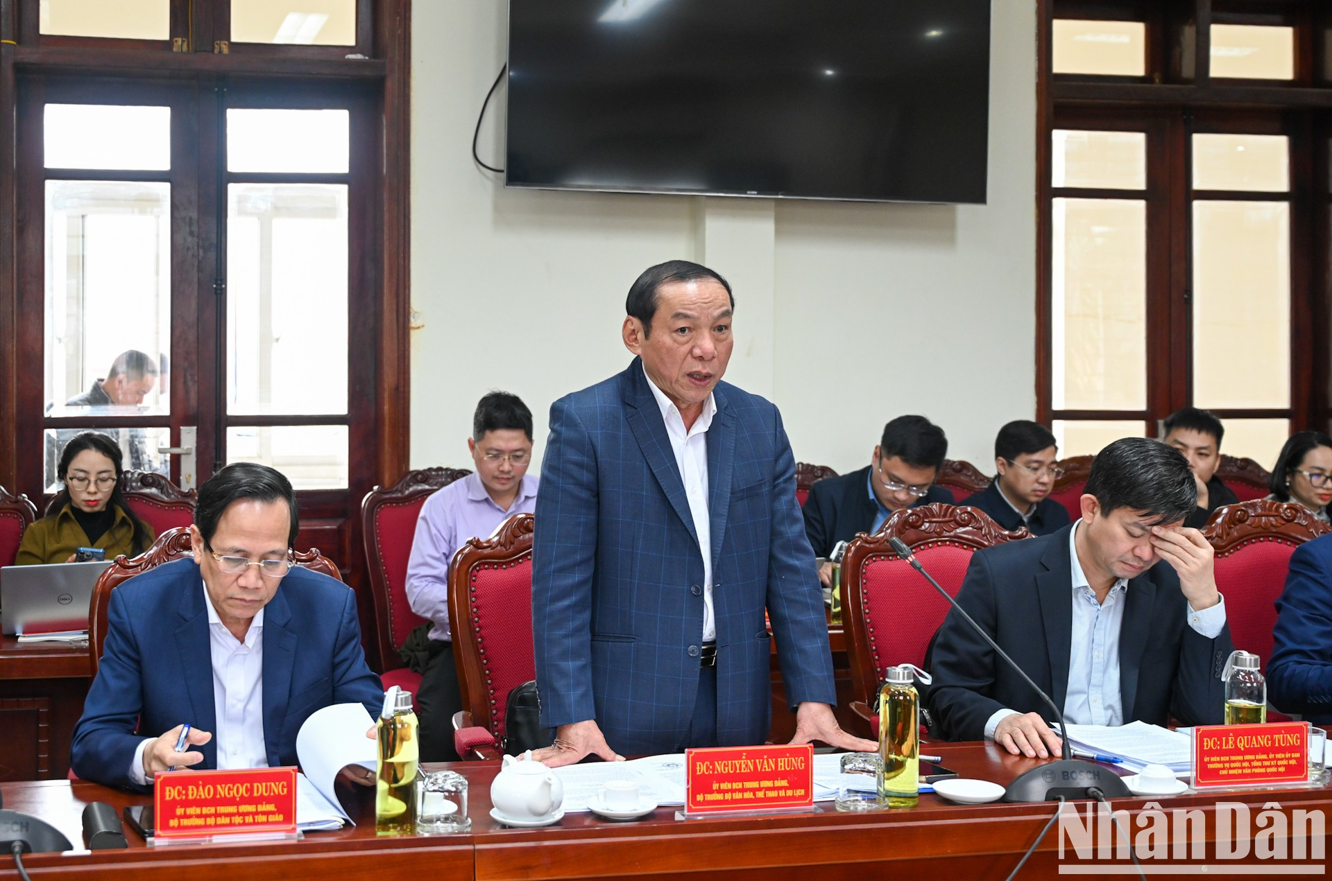 El ministro de Cultura, Deportes y Turismo, Nguyen Van Hung, interviene en la cita. El ministro de Cultura, Deportes y Turismo, Nguyen Van Hung, interviene en la cita.