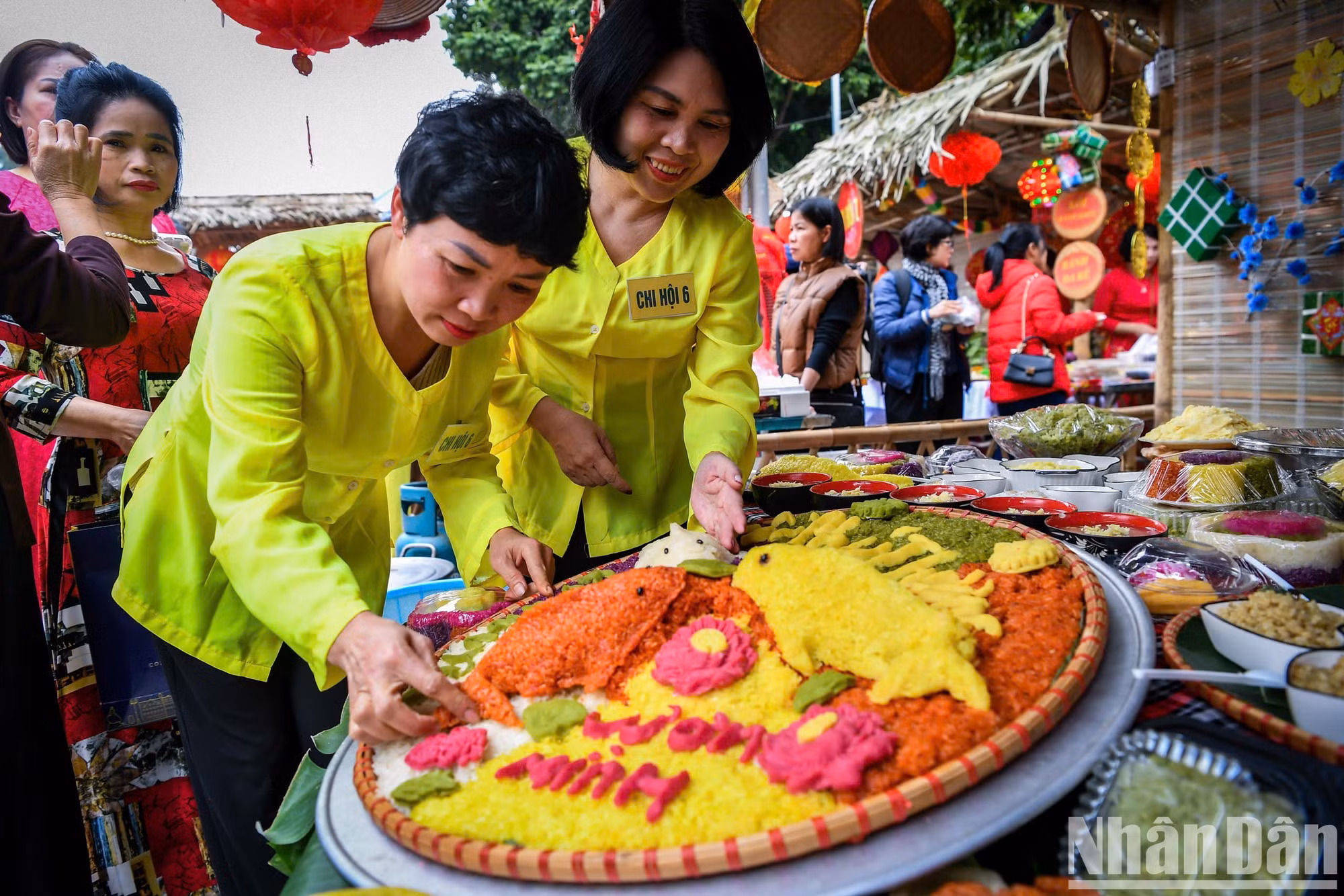 Las coloridas carpas.