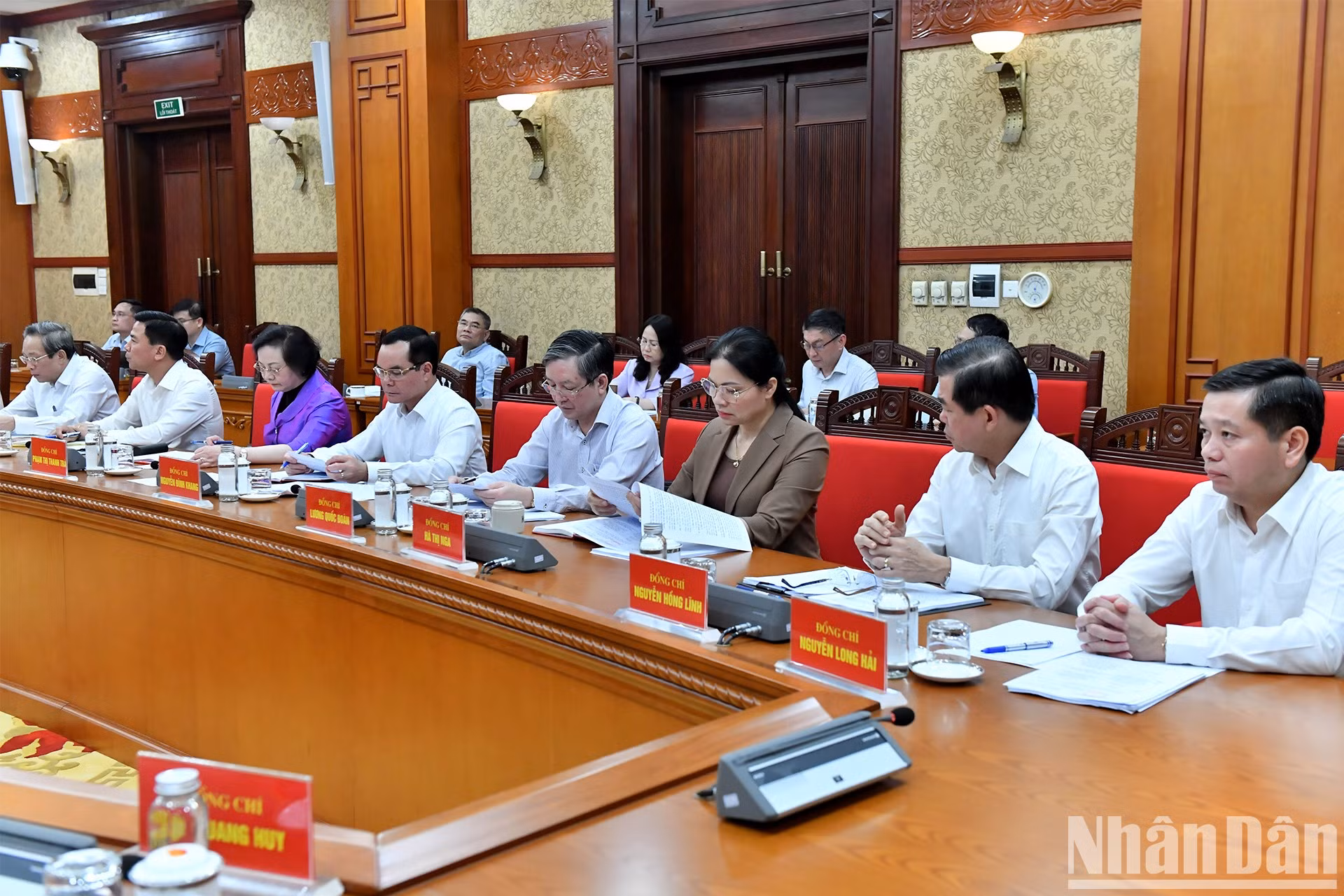 Miembros del Subcomité de Reglamentos del XIV Congreso Nacional del PCV.