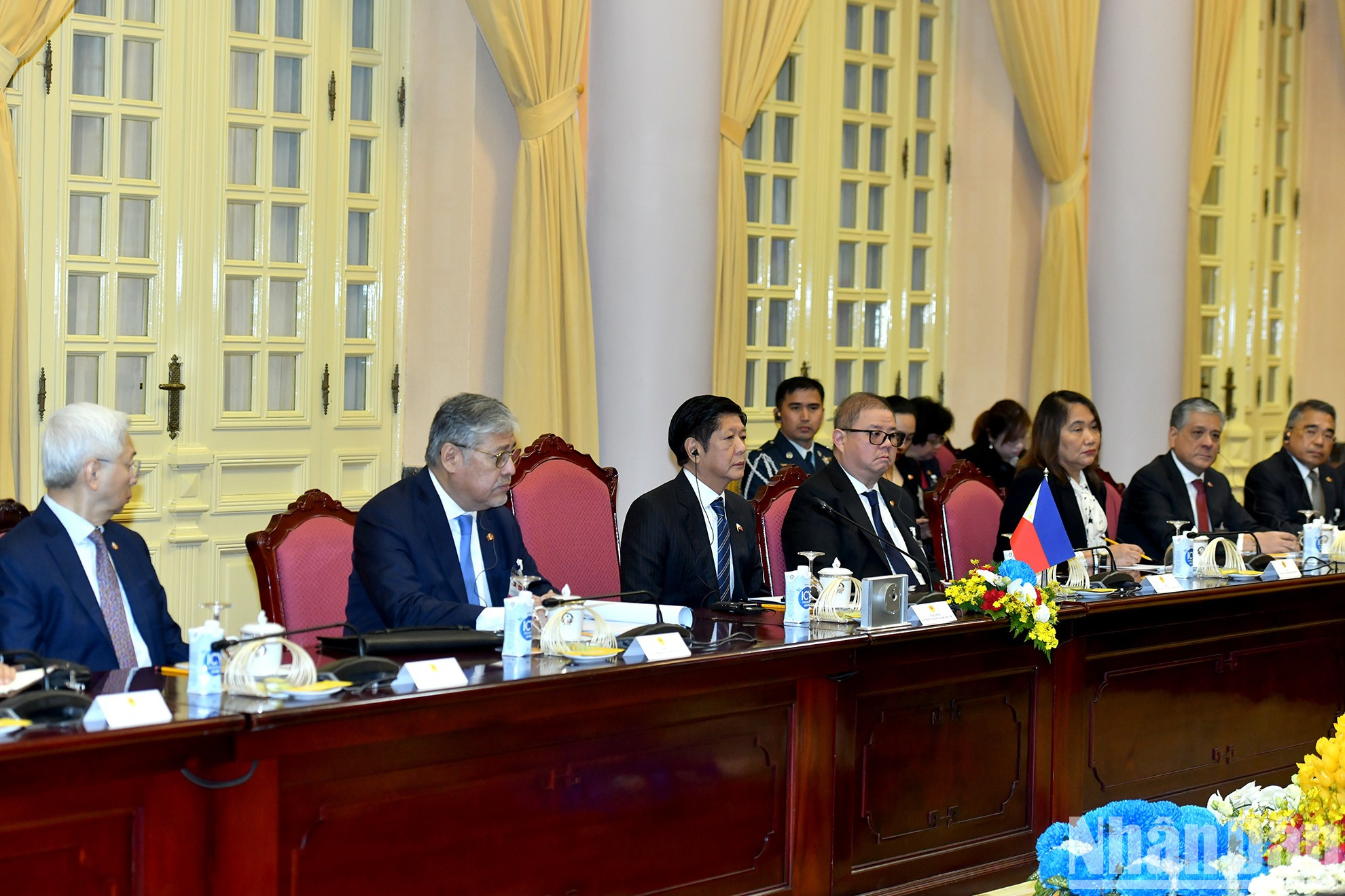 Delegación filipina de alto rango. Delegación filipina de alto rango.
