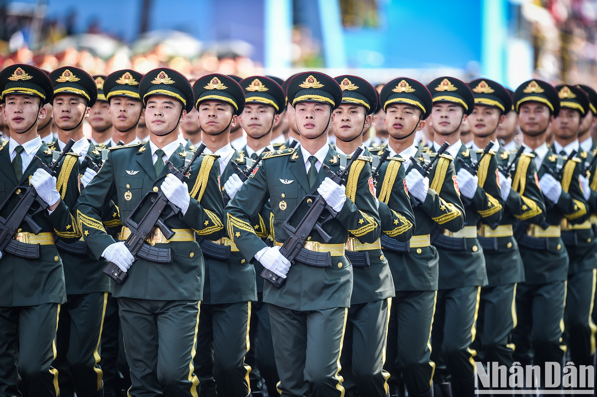 Las fuerzas del Ejército Chino en el Ensayo. Las fuerzas del Ejército Chino en el Ensayo.