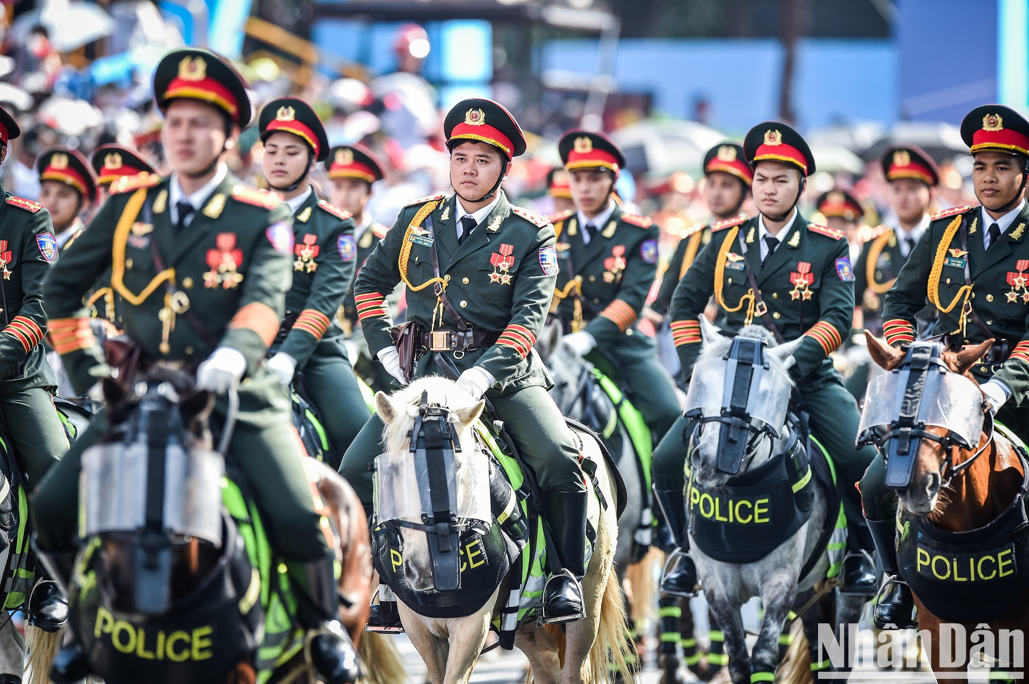 La unidad de Policía montada. La unidad de Policía montada.