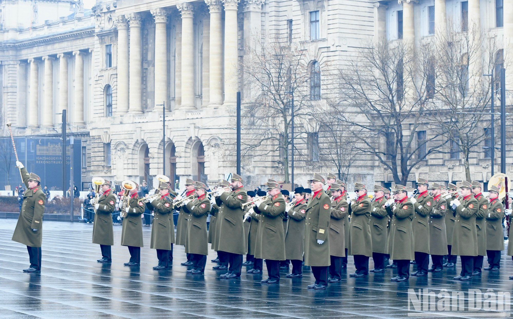 La banda militar húngara. La banda militar húngara.
