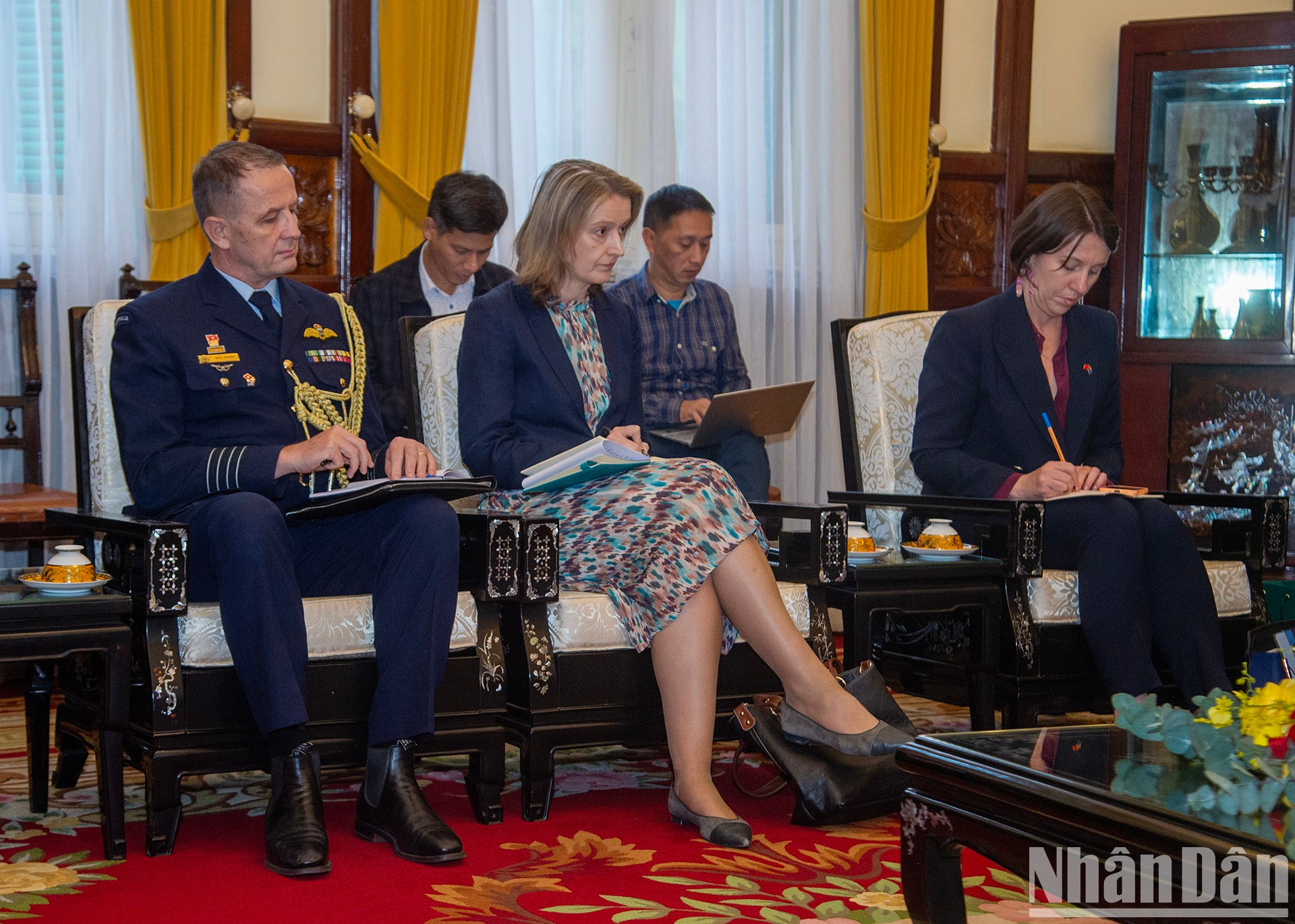 Delegados australianos en el evento.