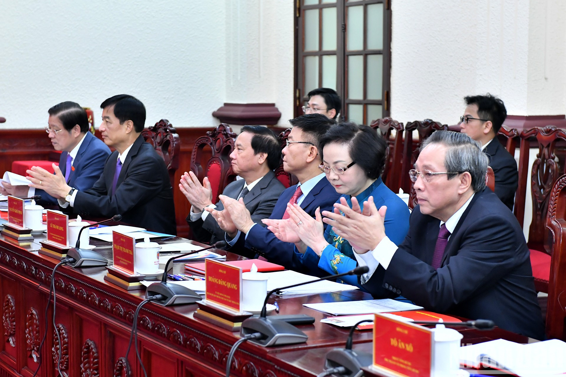 Delegados en el acto.