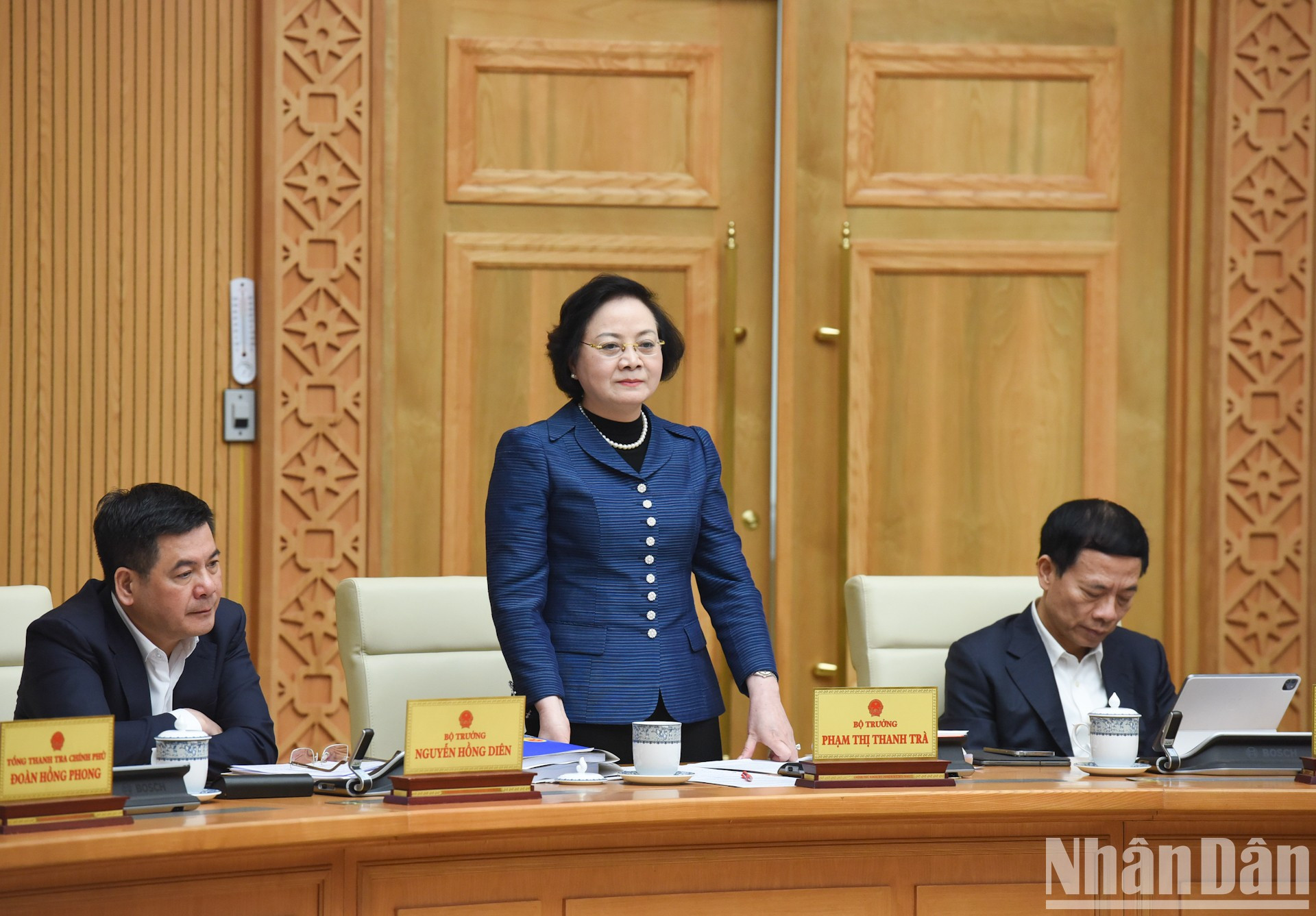 La ministra del Interior, Pham Thi Thanh Tra.