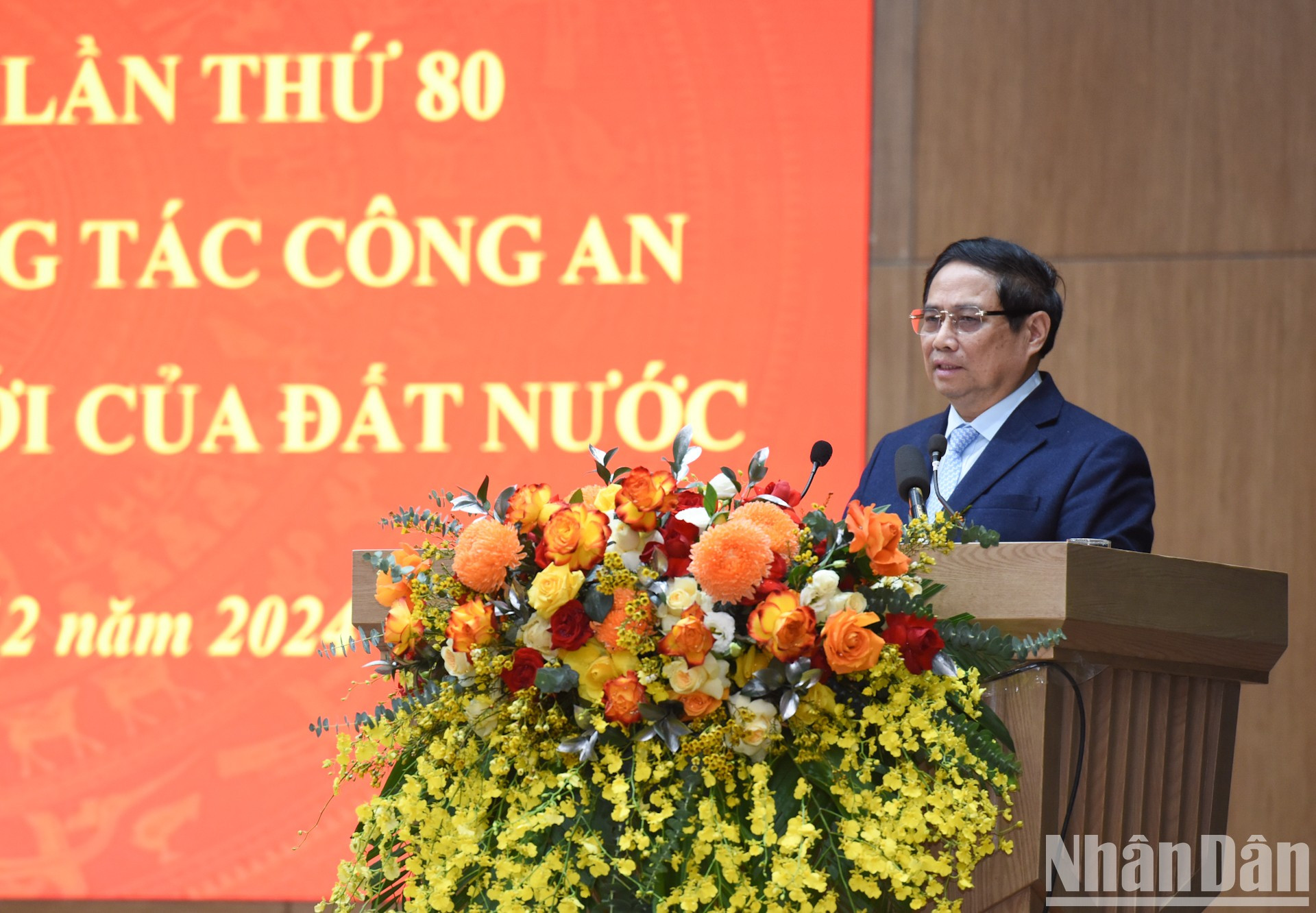 El primer ministro vietnamita, Pham Minh Chinh, pronuncia un discurso. El primer ministro vietnamita, Pham Minh Chinh, pronuncia un discurso.