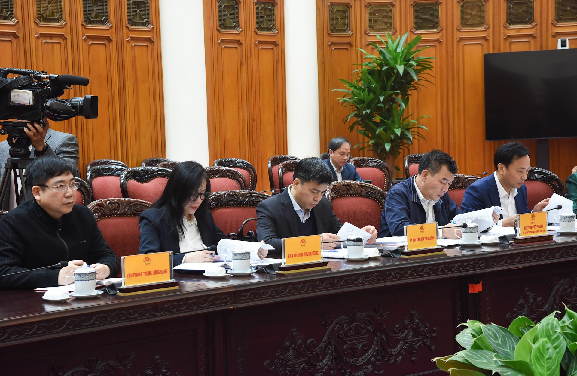 Delegados en el evento.